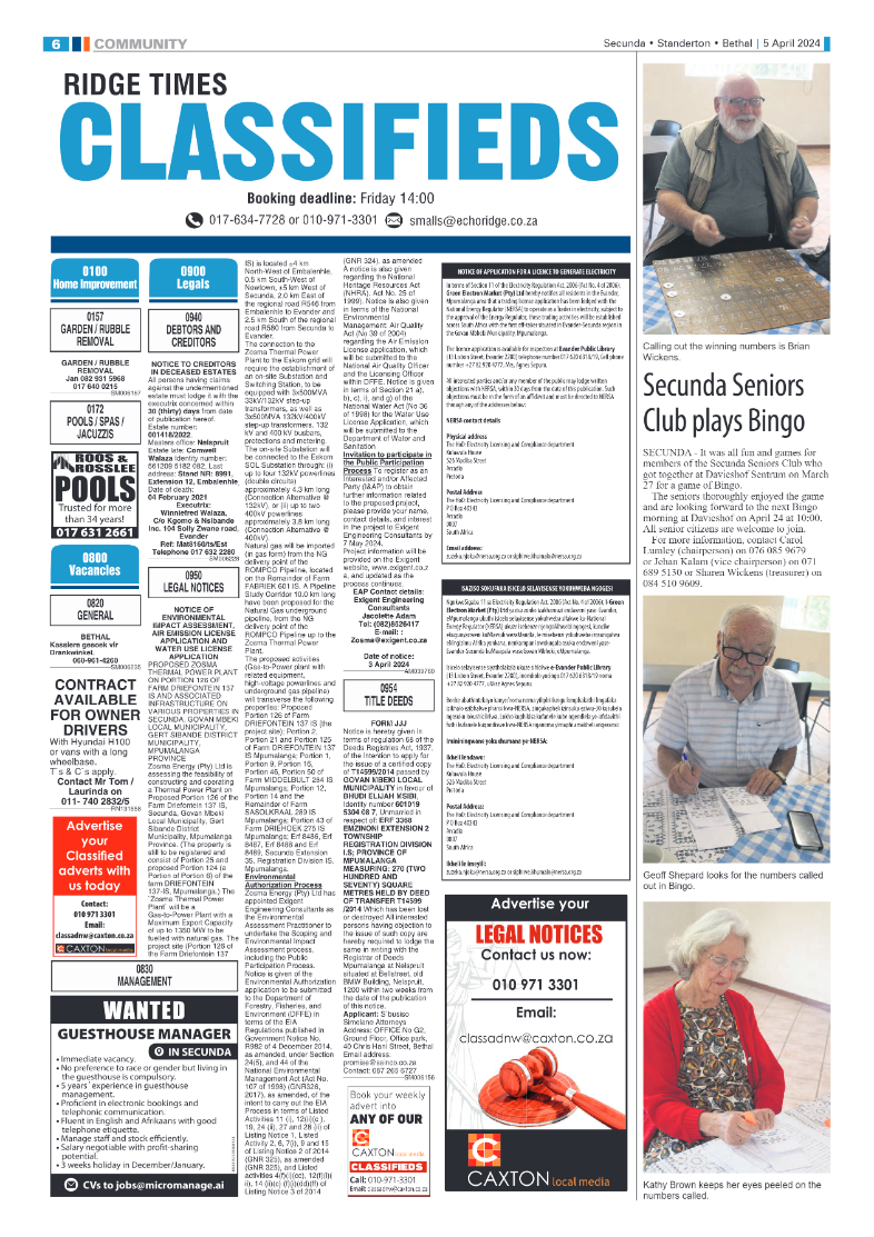 Ridge Times 05 April 2024 page 6