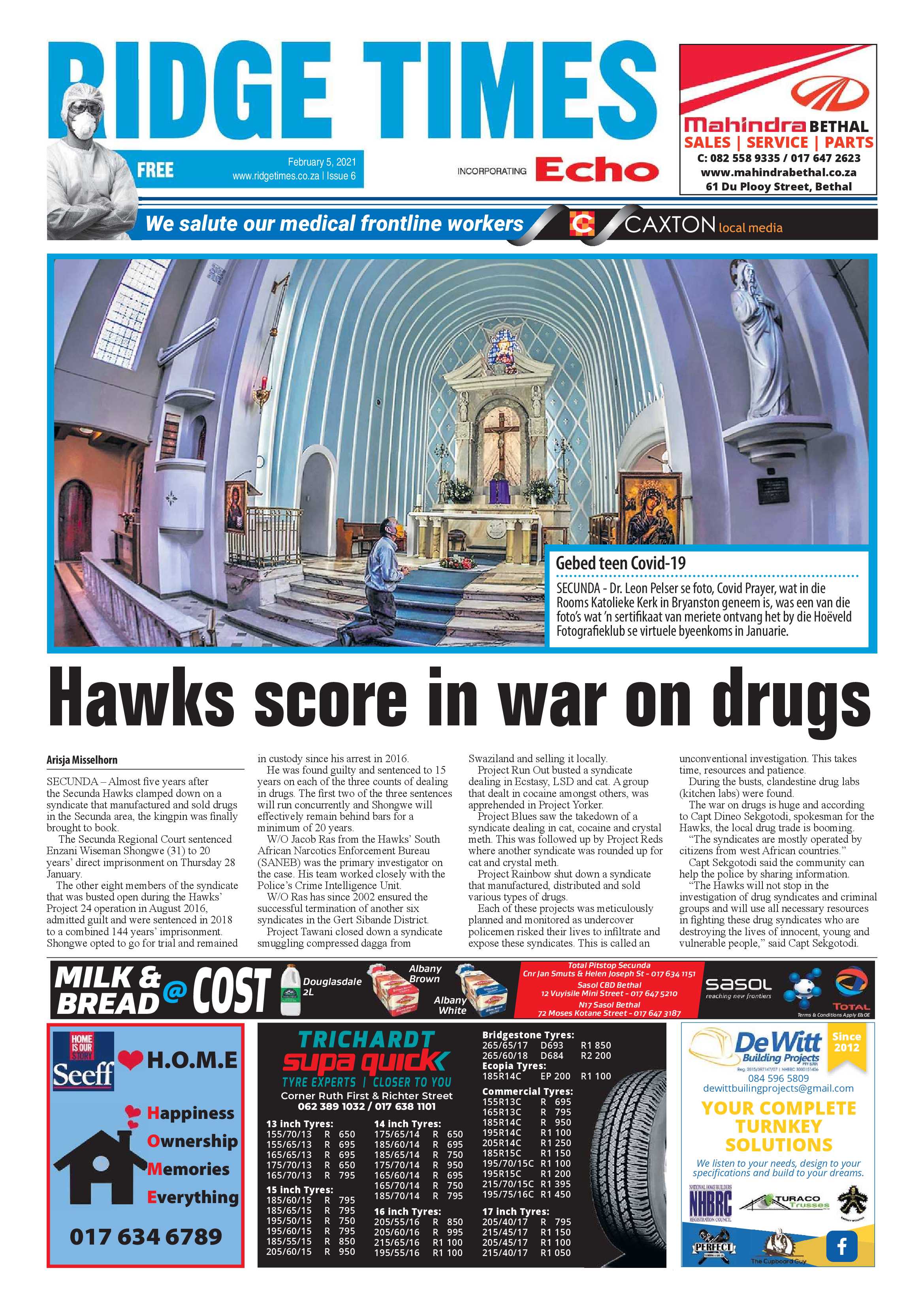 Ridge Times 05 February 2021 page 1