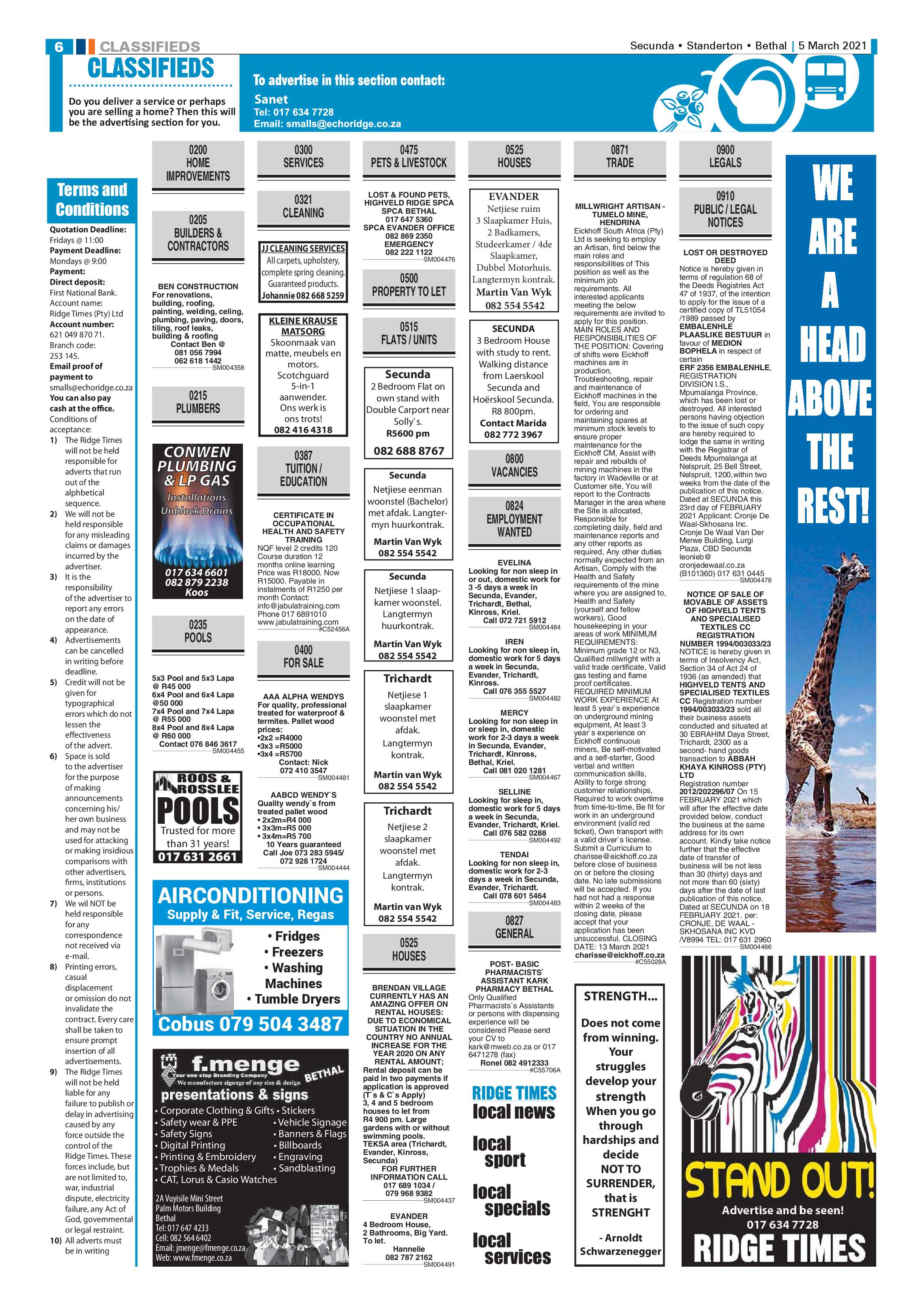 Ridge Times 05 March 2021 page 6