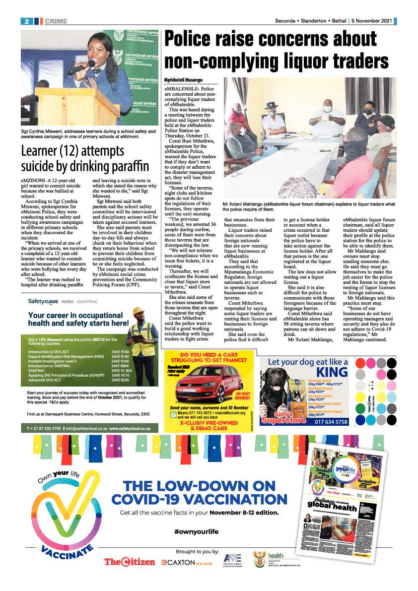Ridge Times 05 November 2021 page 2