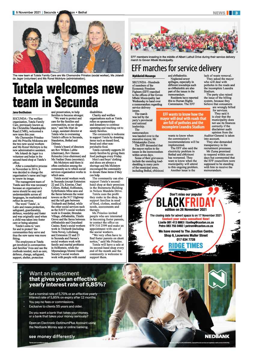 Ridge Times 05 November 2021 page 3