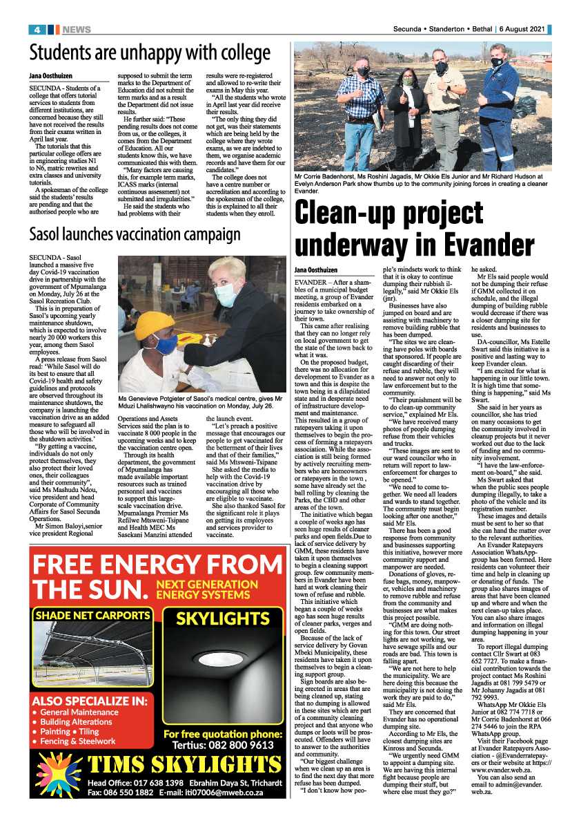 Ridge Times 06 August 2021 page 4