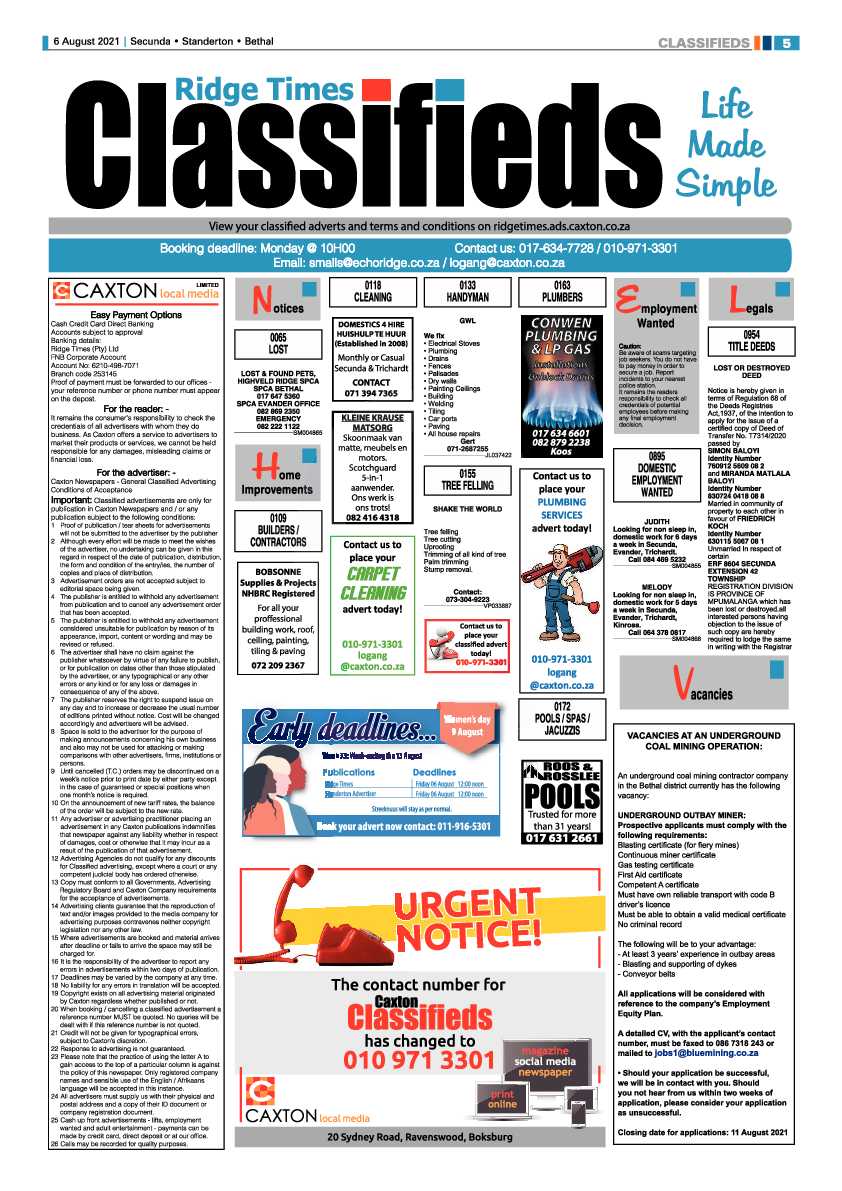 Ridge Times 06 August 2021 page 5