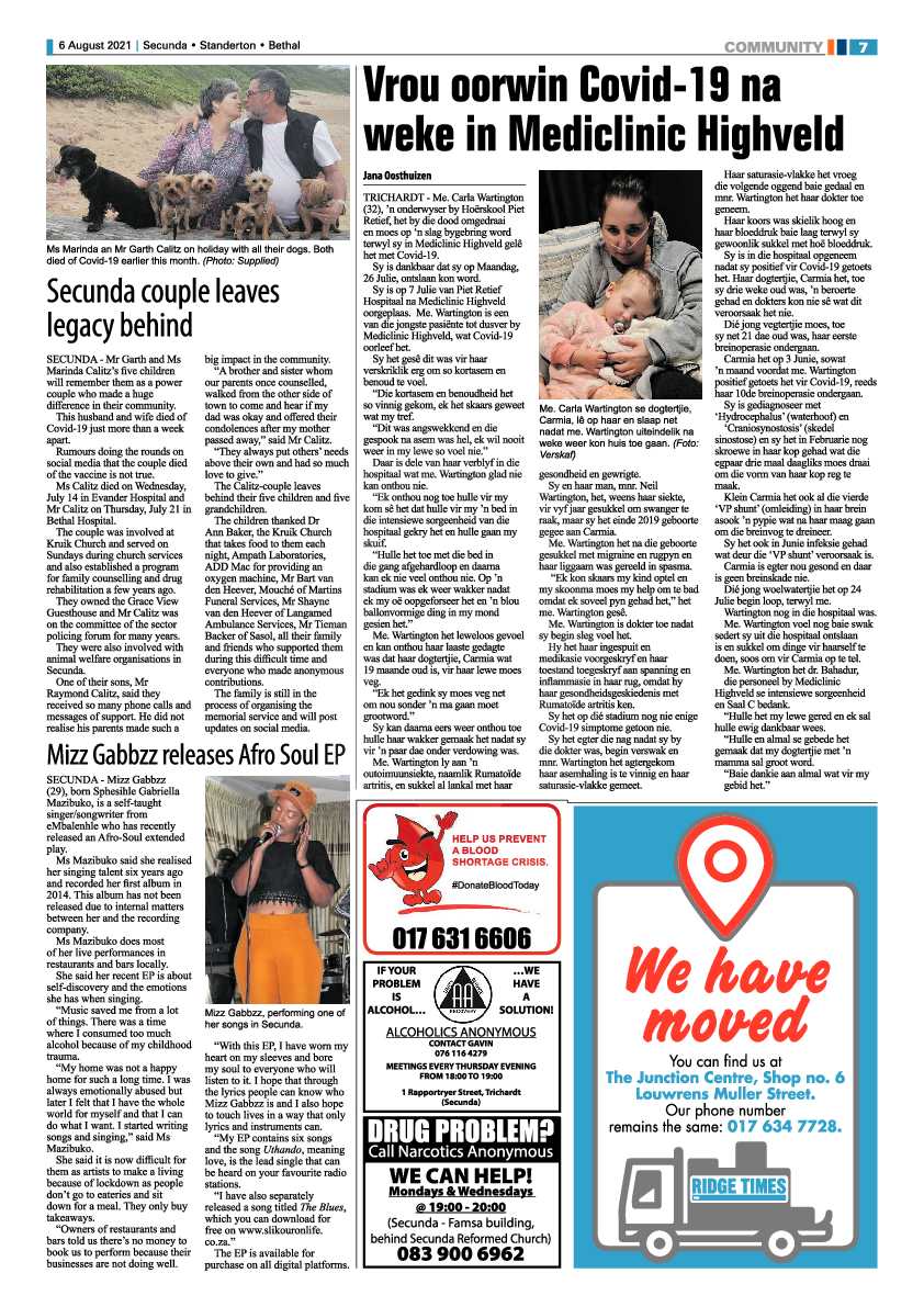 Ridge Times 06 August 2021 page 7
