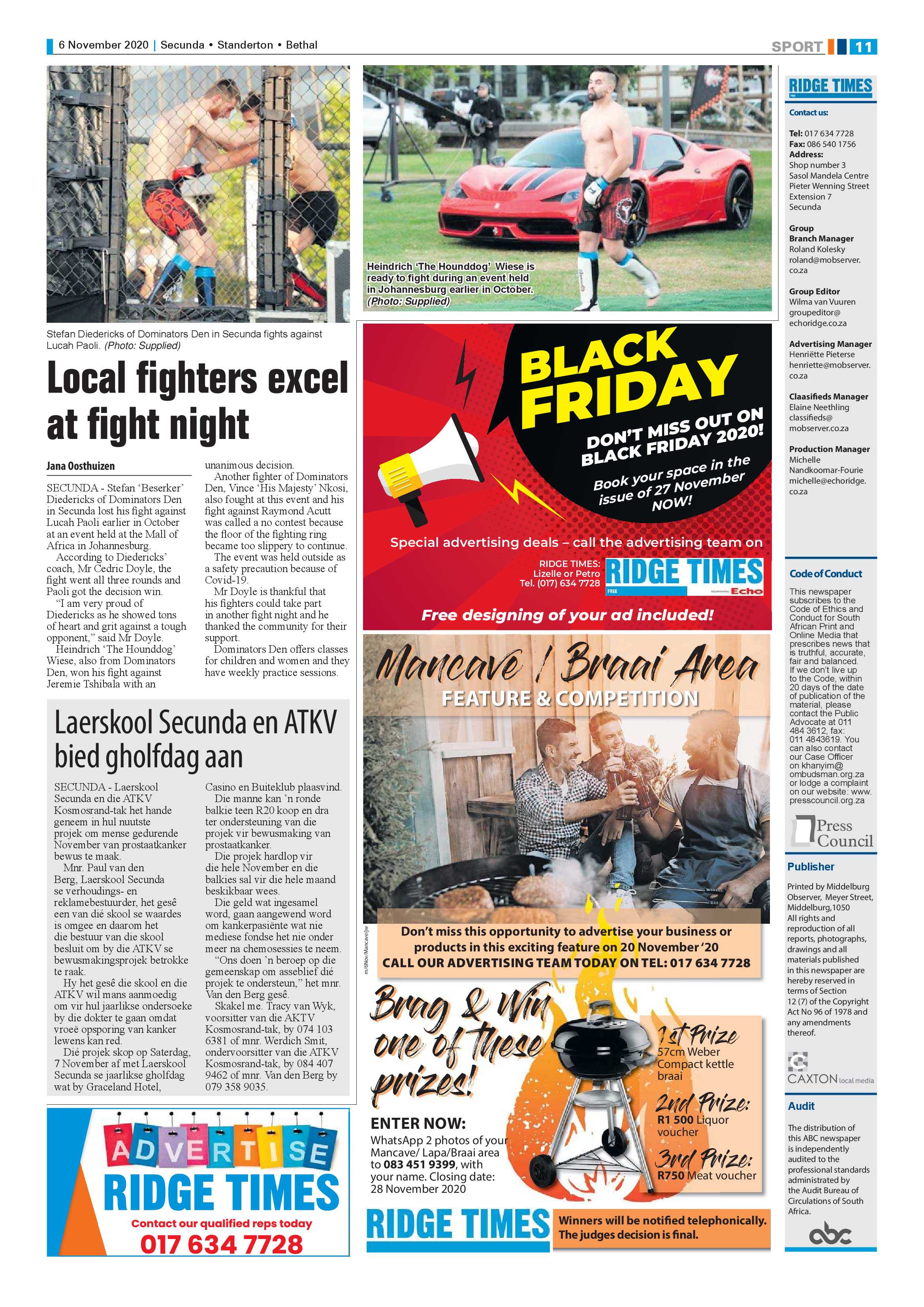 Ridge Times 06 November 2020 page 11