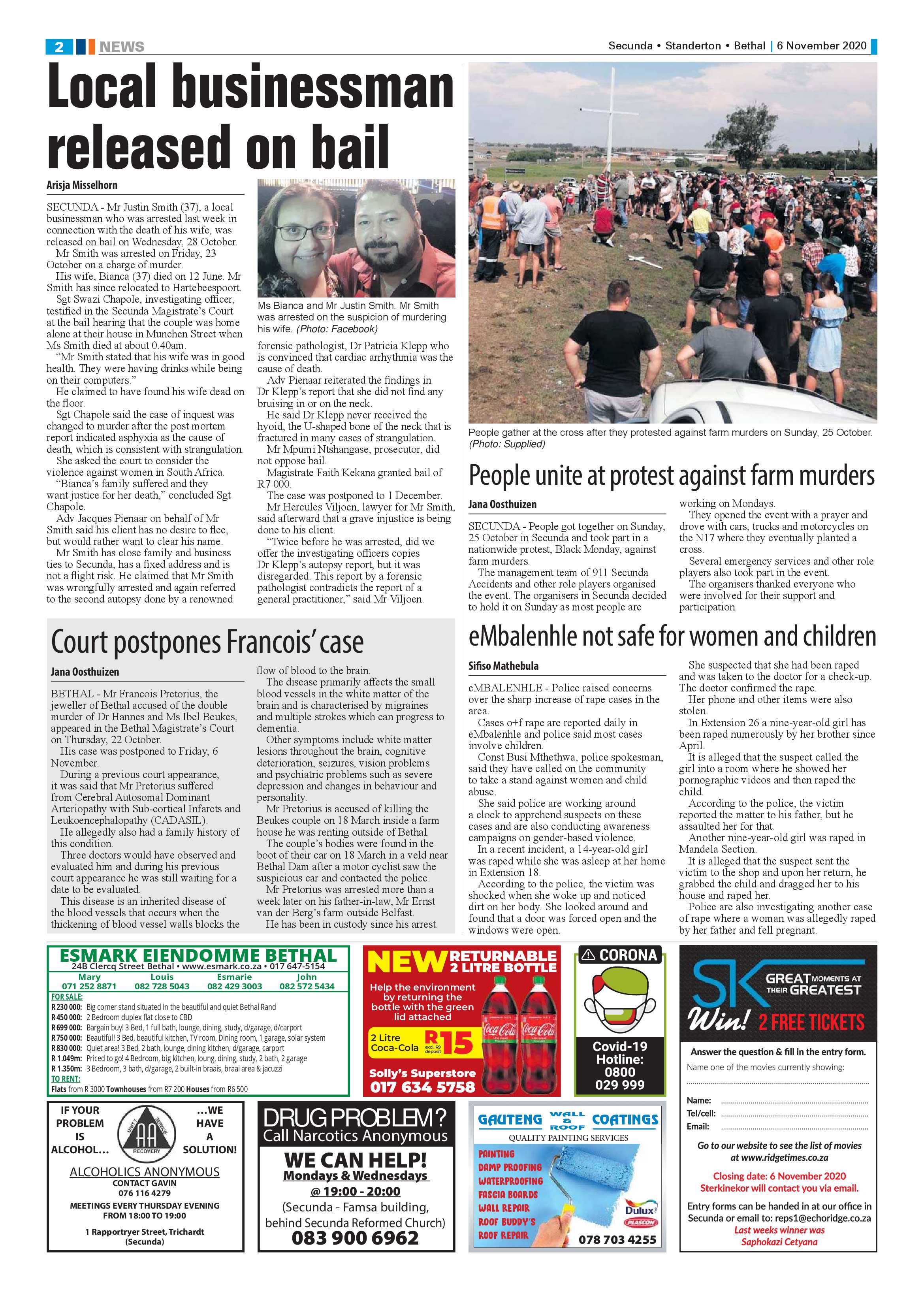Ridge Times 06 November 2020 page 2