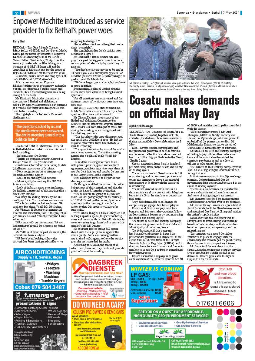 Ridge Times 07 May 2021 page 2