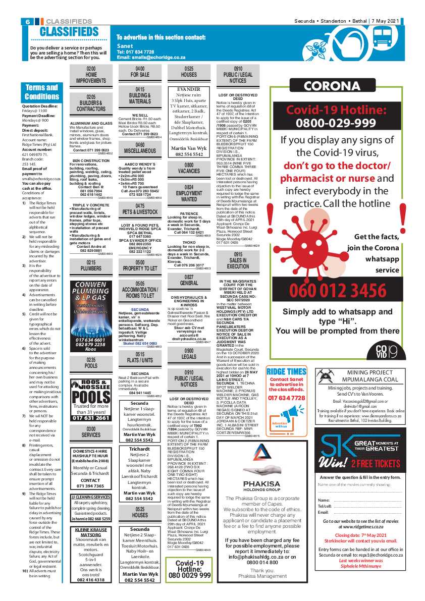 Ridge Times 07 May 2021 page 6