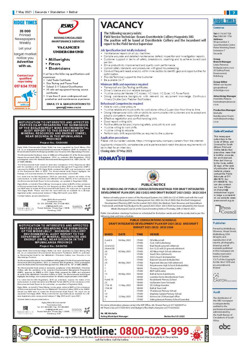 Ridge Times 07 May 2021 page 7