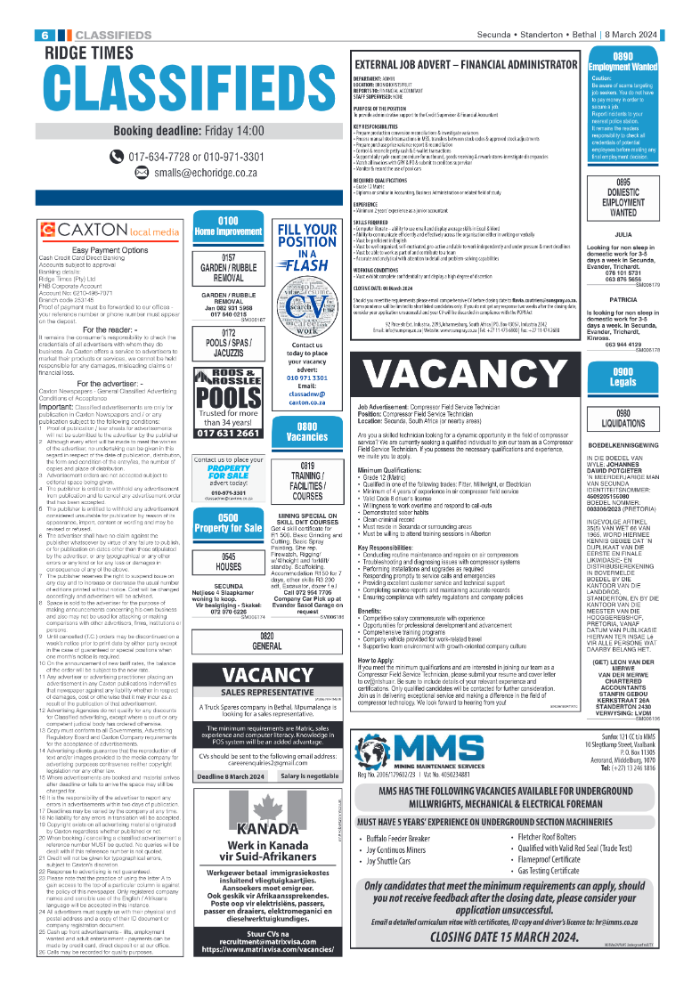 Ridge Times 08 March 2024. page 6