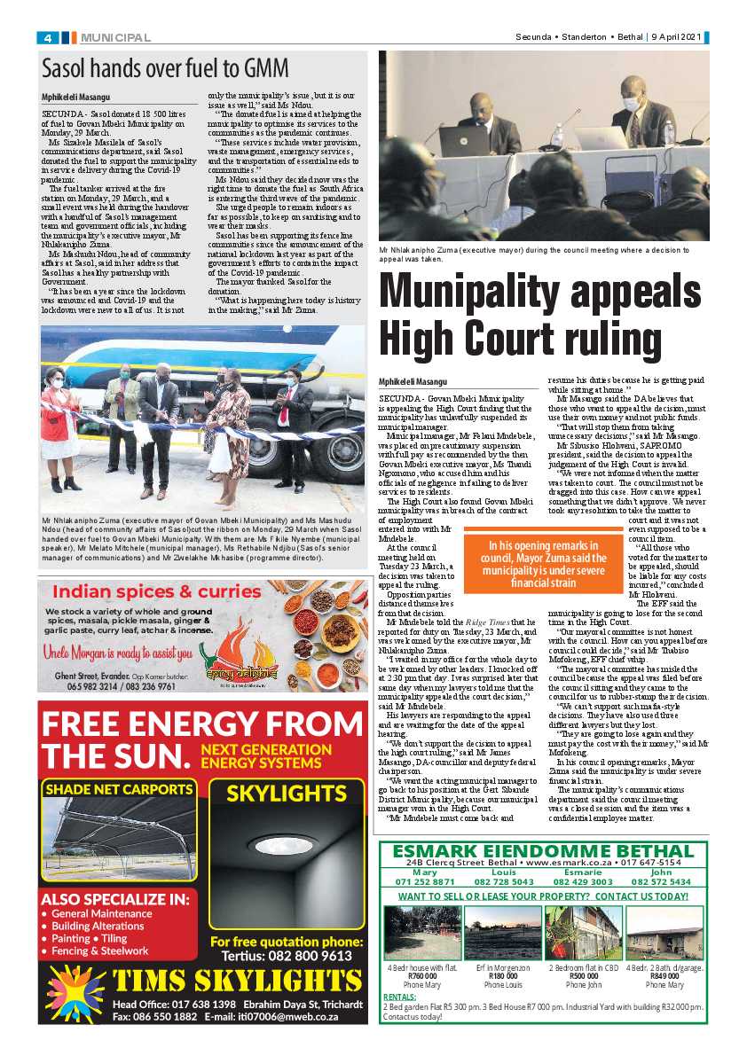 Ridge Times 09 April 2021 page 4