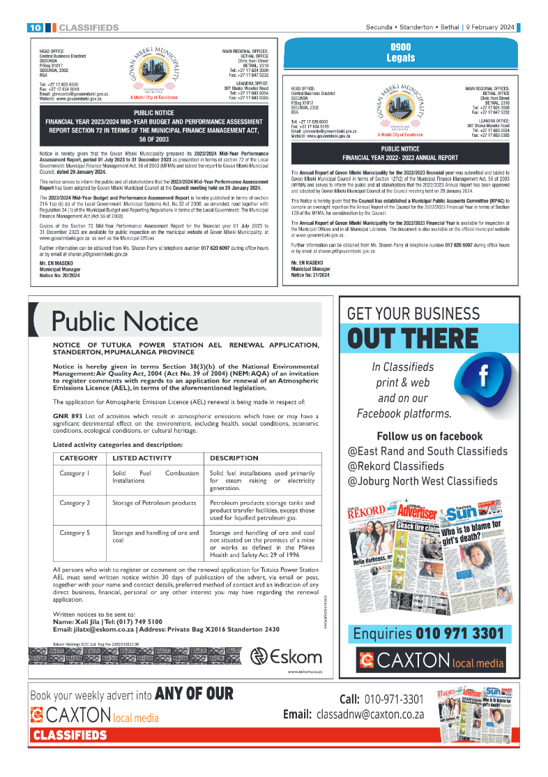 Ridge Times 09 February 2024 page 10