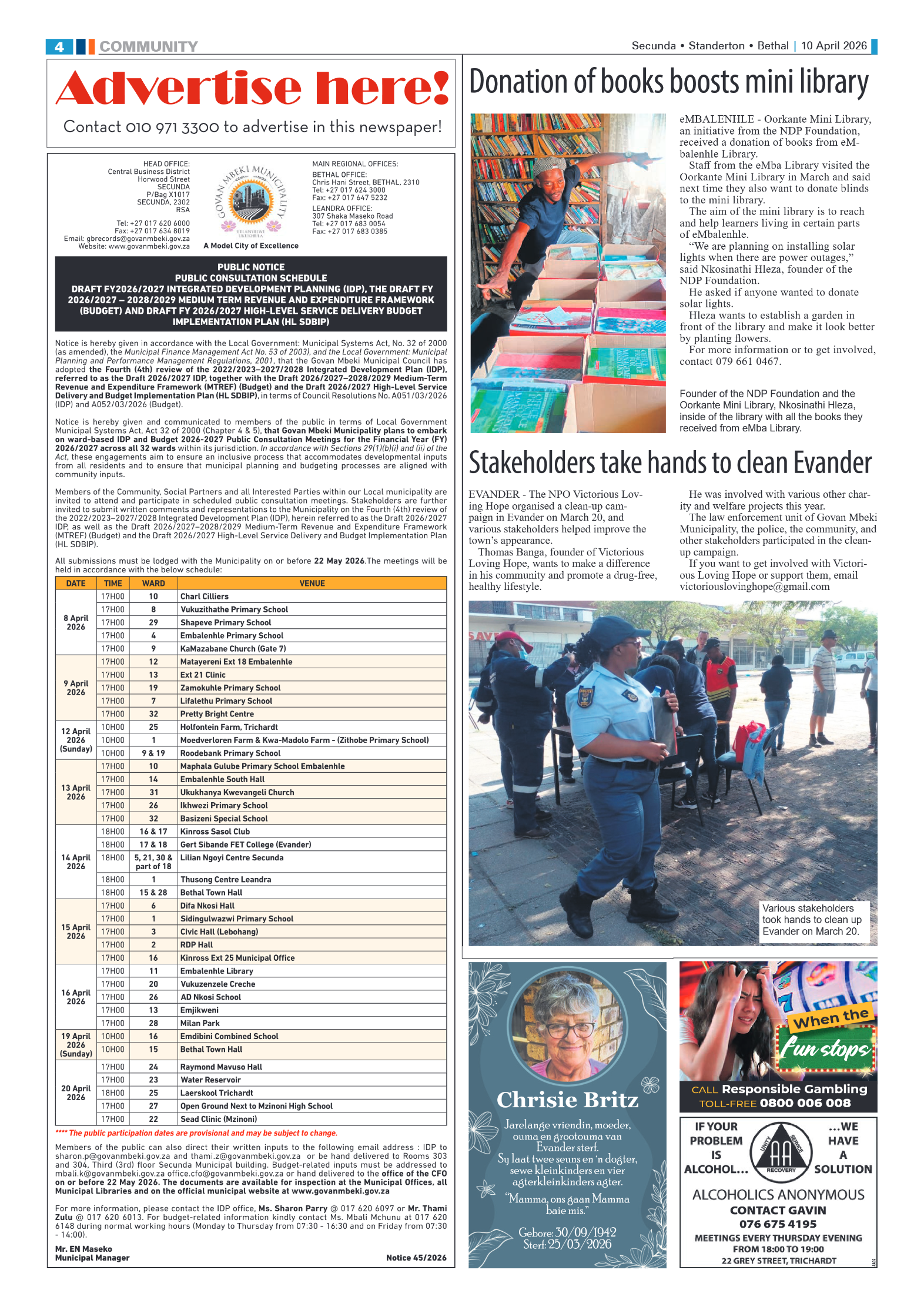 Ridge Times 10 April 2026 page 4