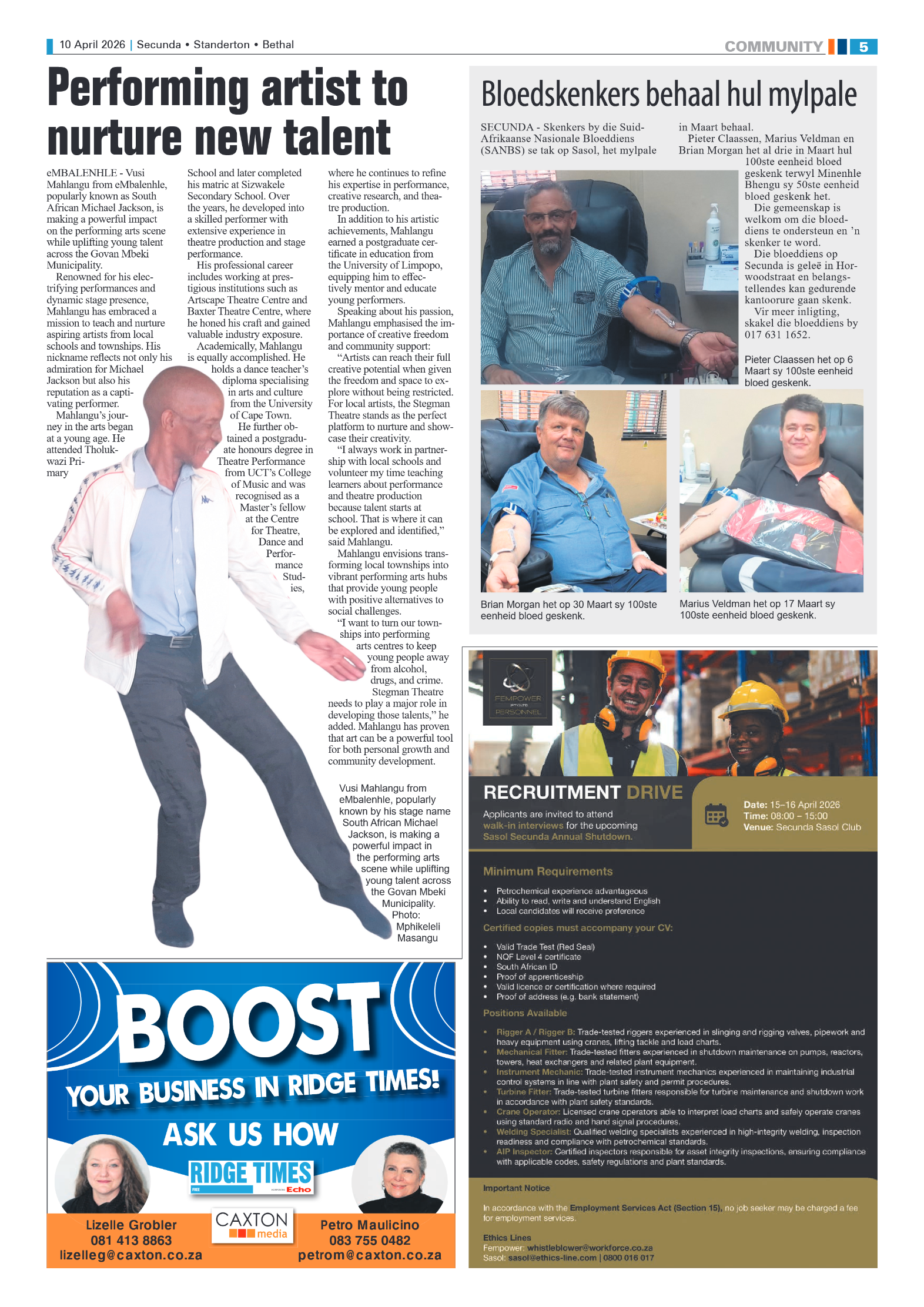 Ridge Times 10 April 2026 page 5
