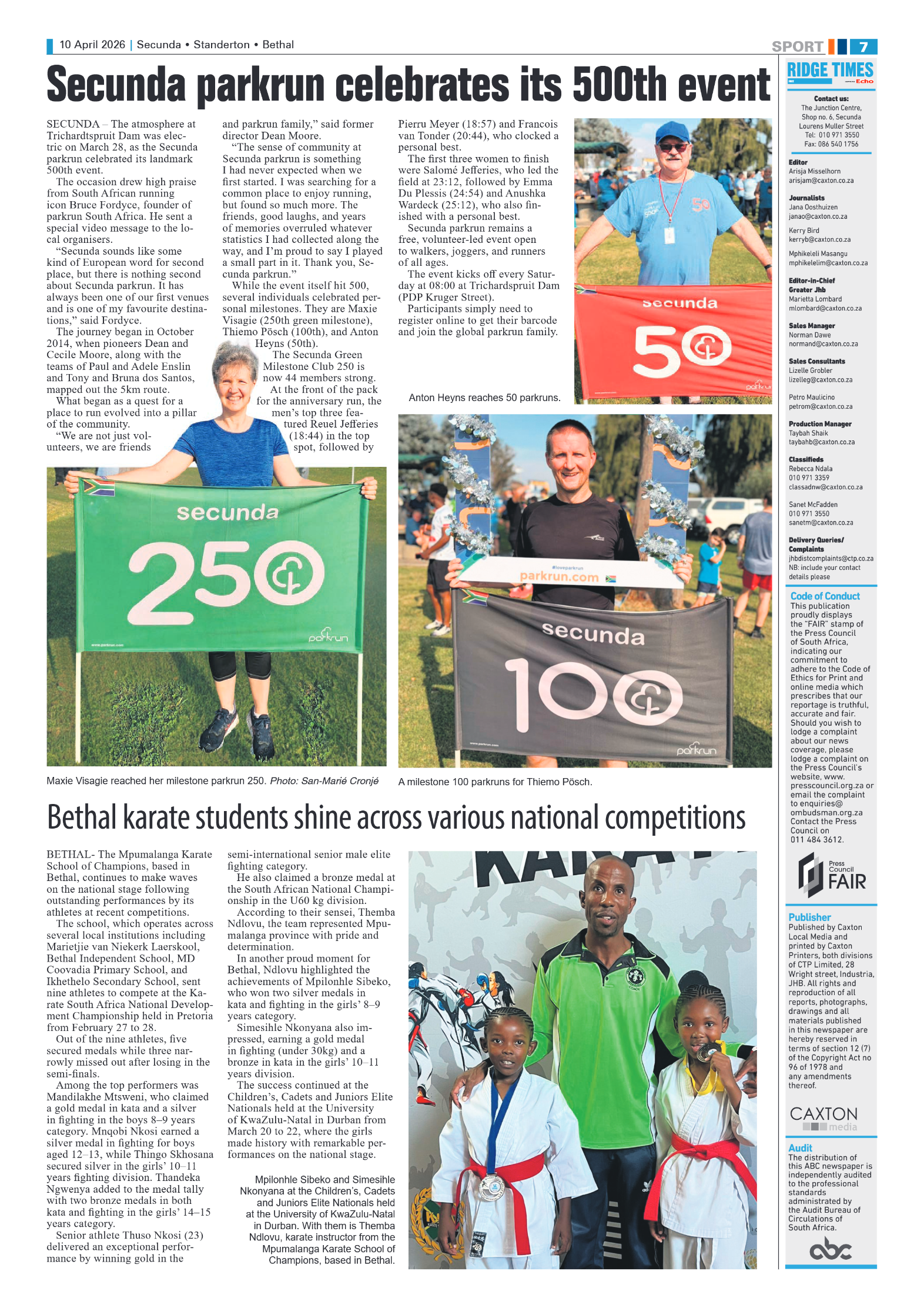 Ridge Times 10 April 2026 page 7