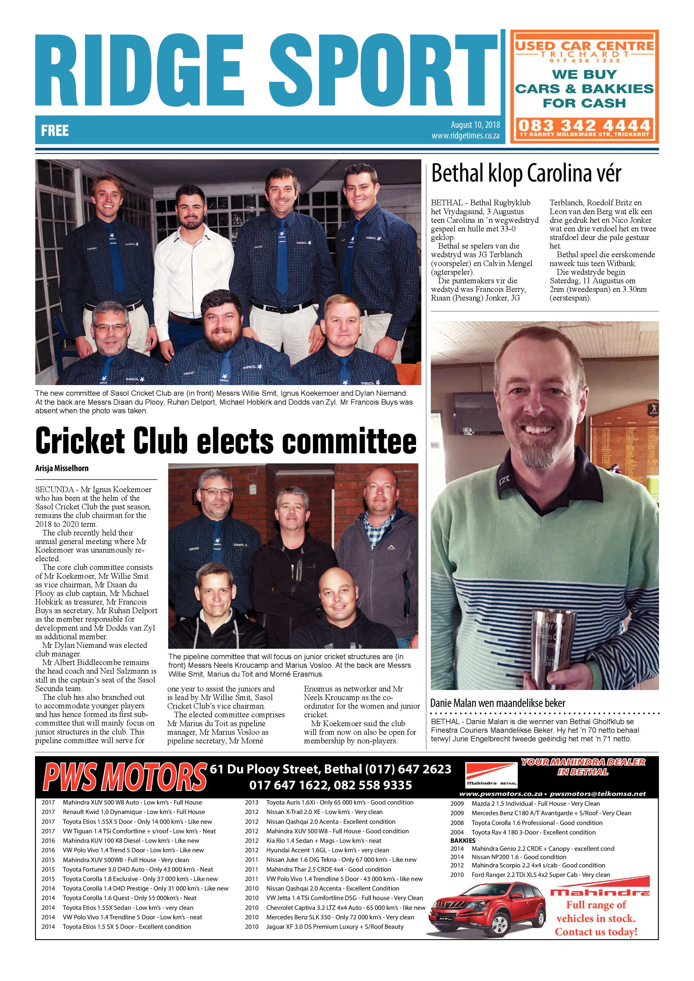 Ridge Times 10 August 2018 page 16