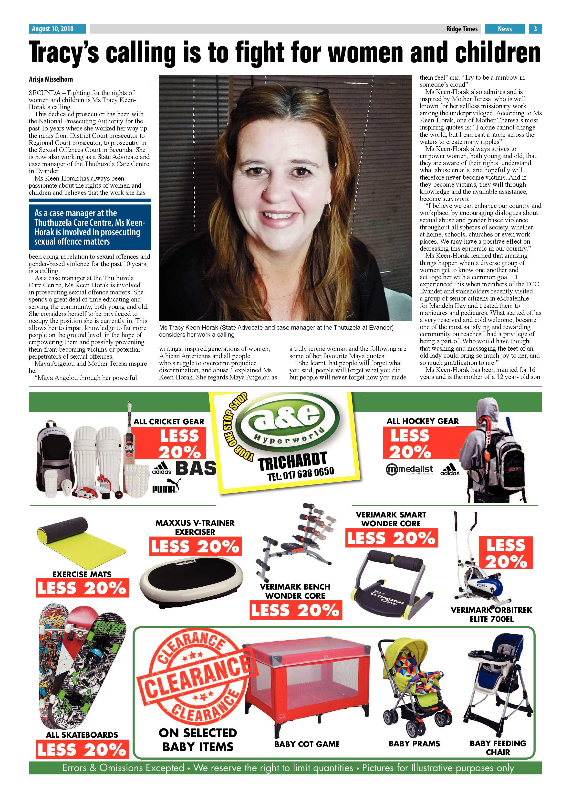 Ridge Times 10 August 2018 page 3