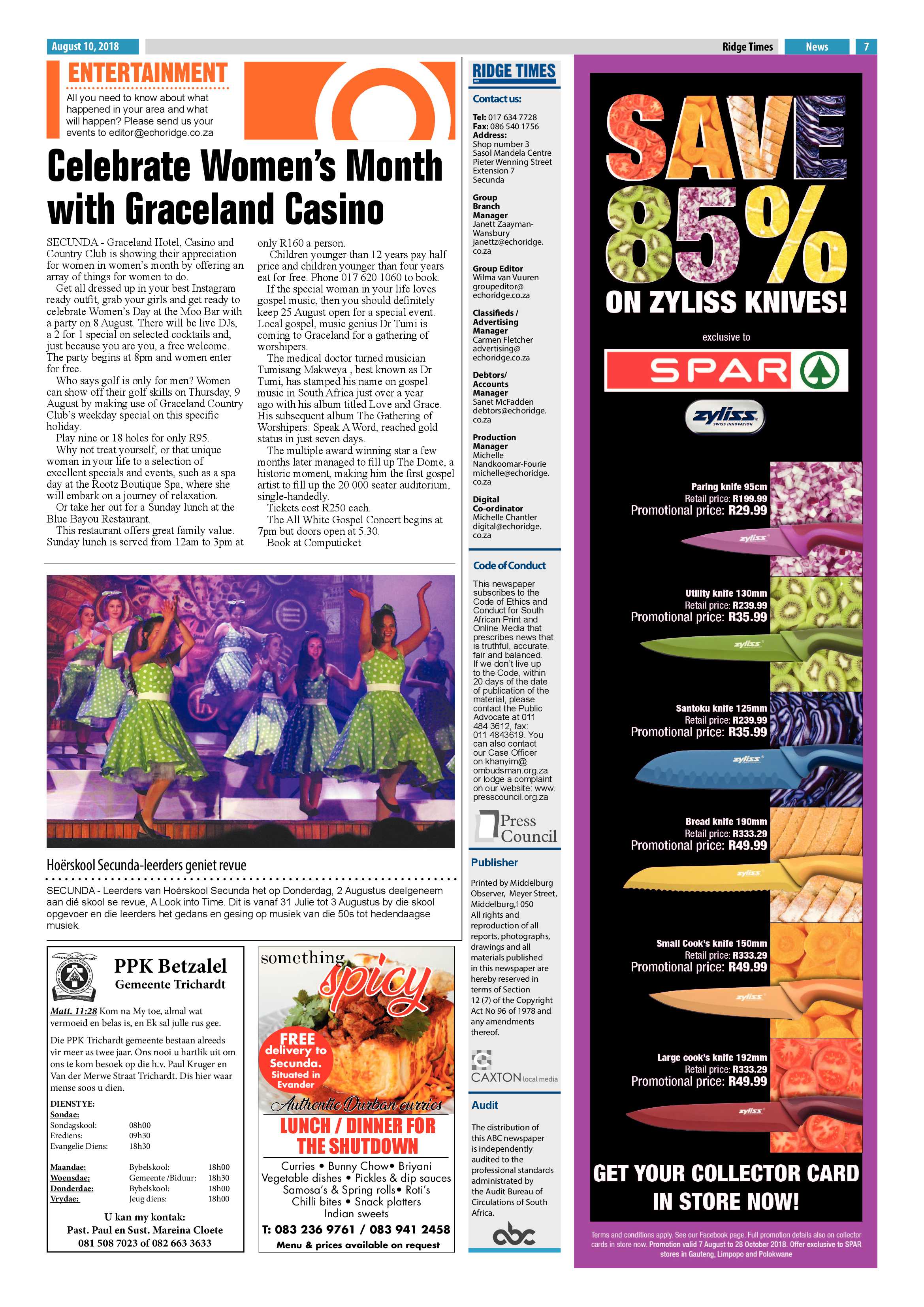 Ridge Times 10 August 2018 page 7