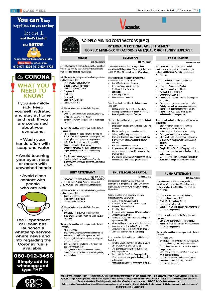 Ridge Times 10 December 2021 page 10