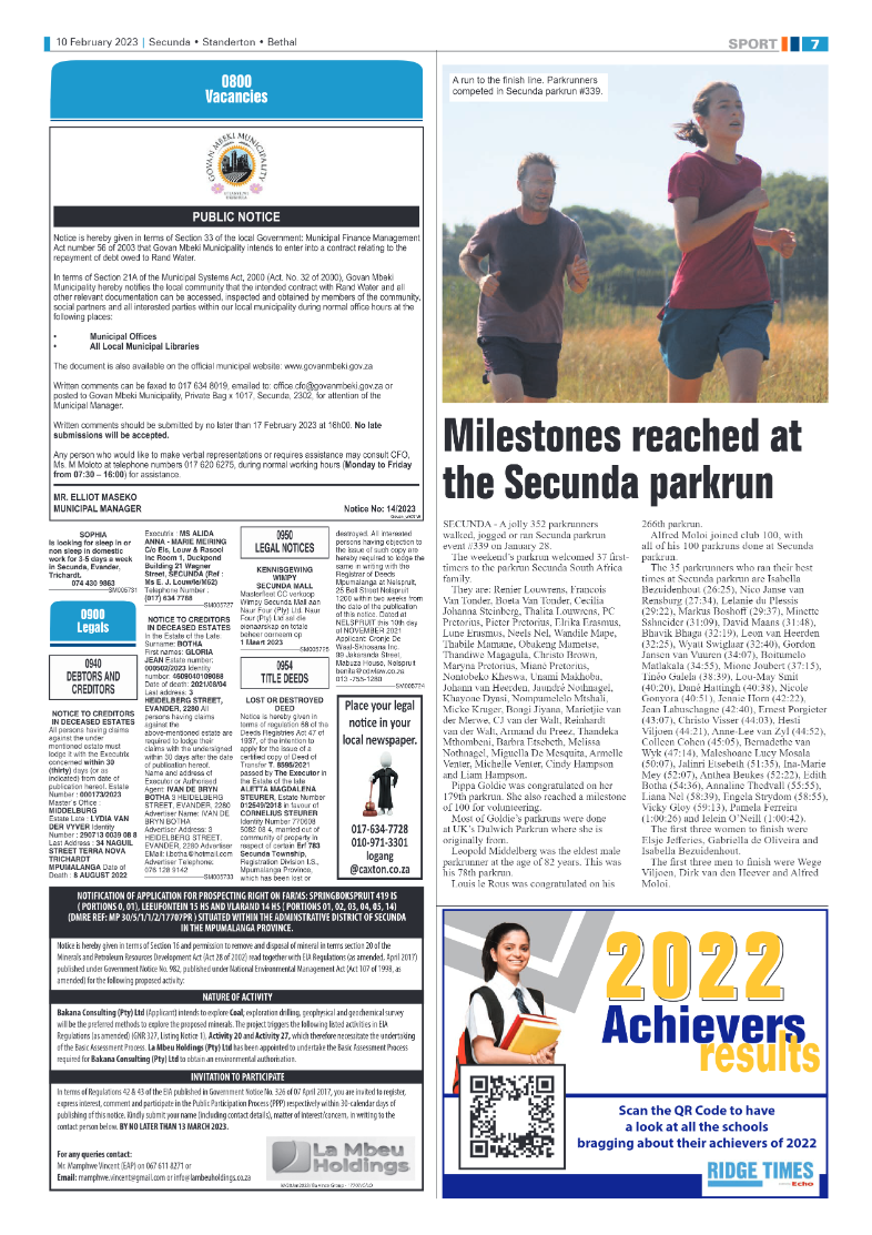 Ridge Times 10 February 2023 page 7