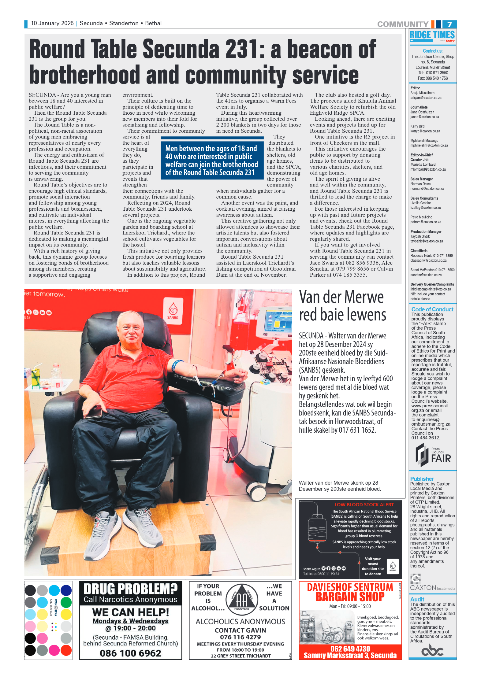 Ridge Times 10 January 2025 page 7