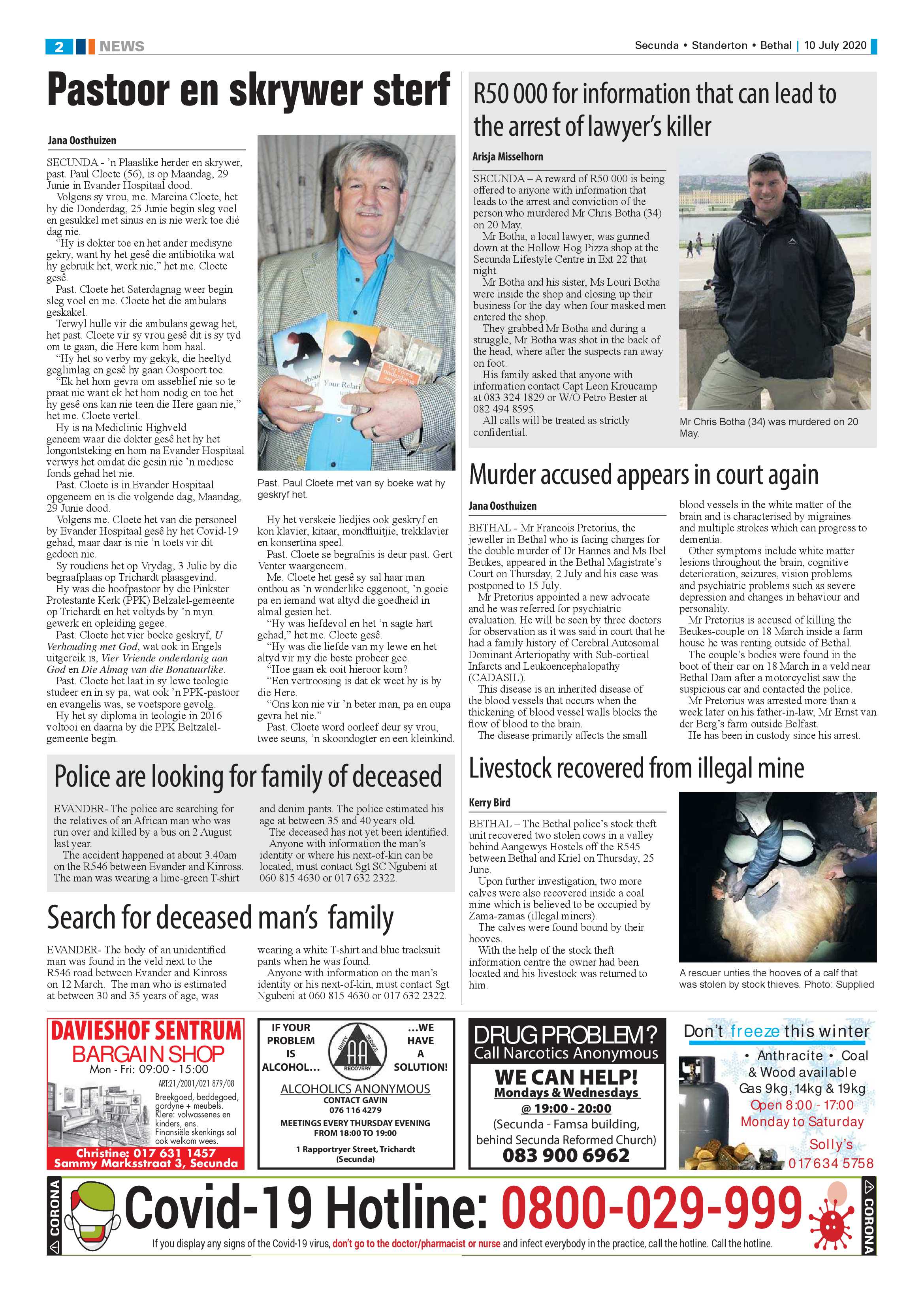 Ridge Times 10 July 2020 page 2