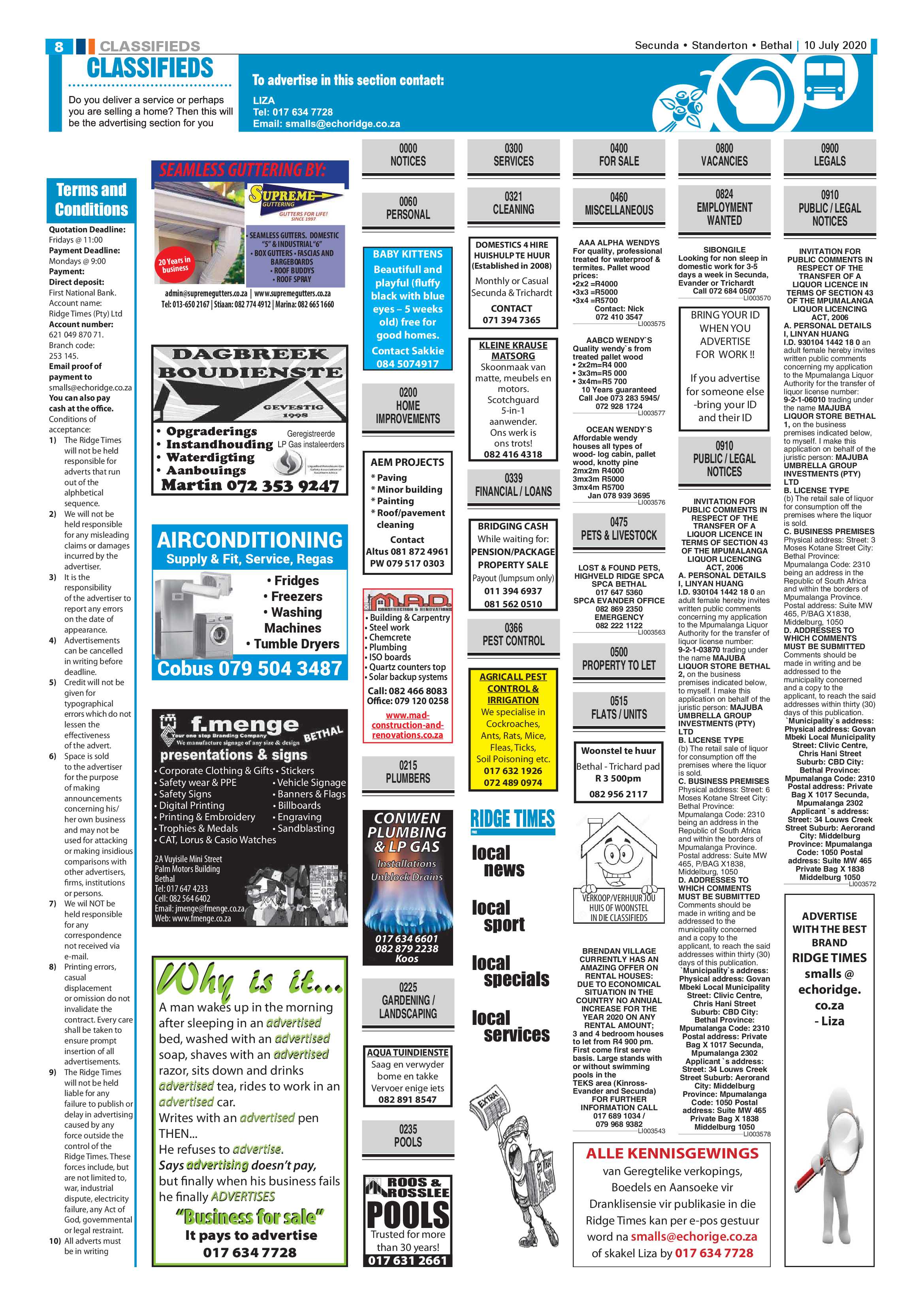 Ridge Times 10 July 2020 page 8