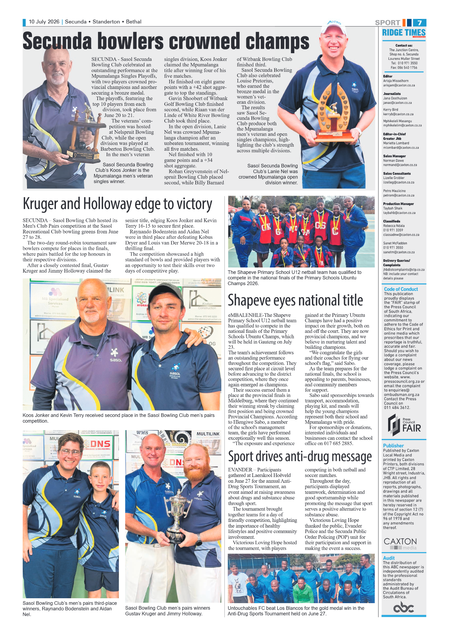 Ridge Times 10 July 2026 page 7