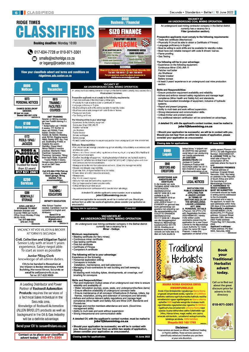 Ridge Times 10 June 2022 page 6