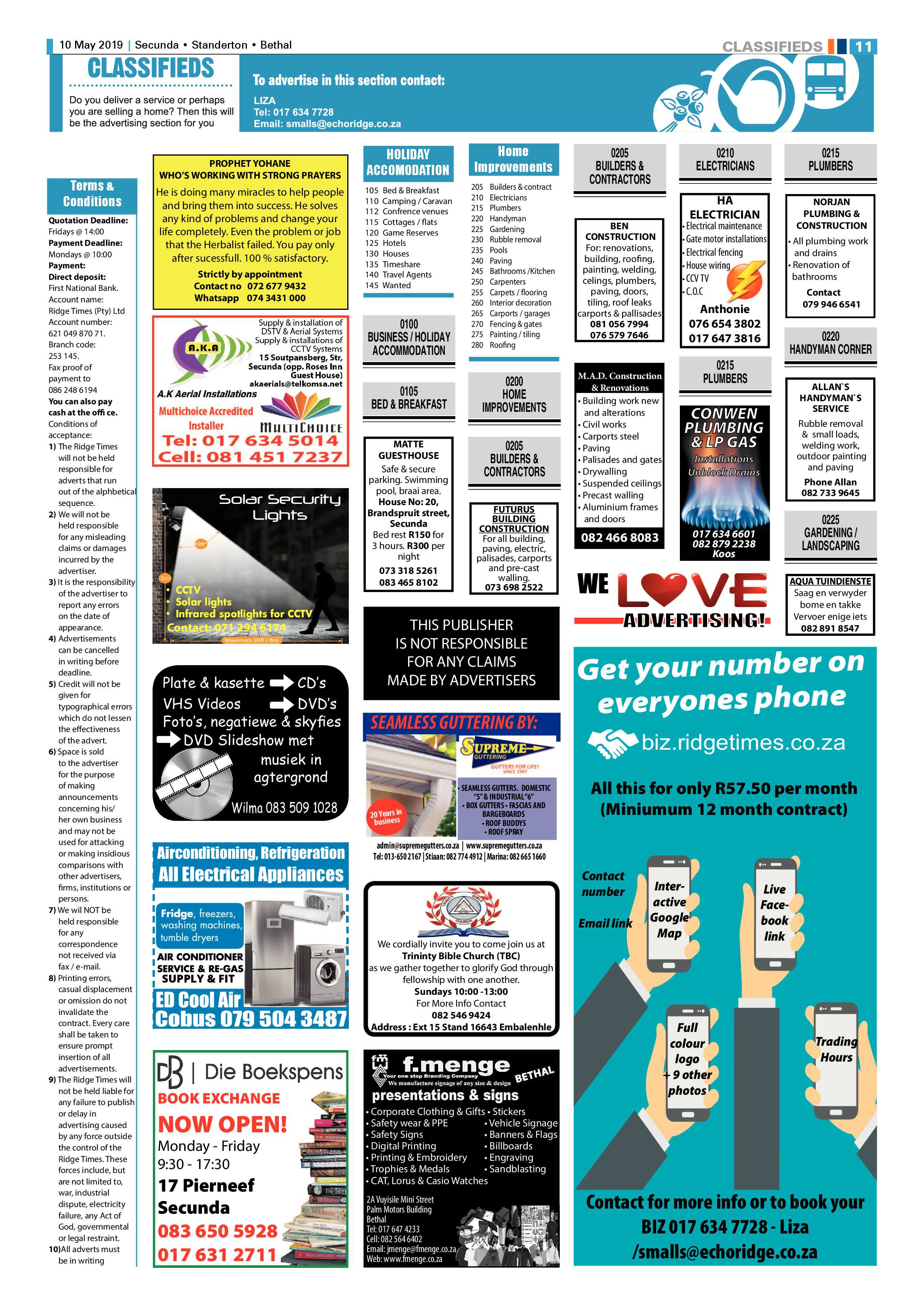 Ridge Times 10 May 2019 page 11