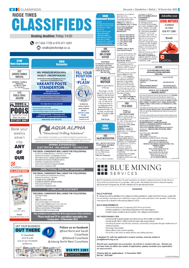 Ridge Times 10 November 2023 page 6