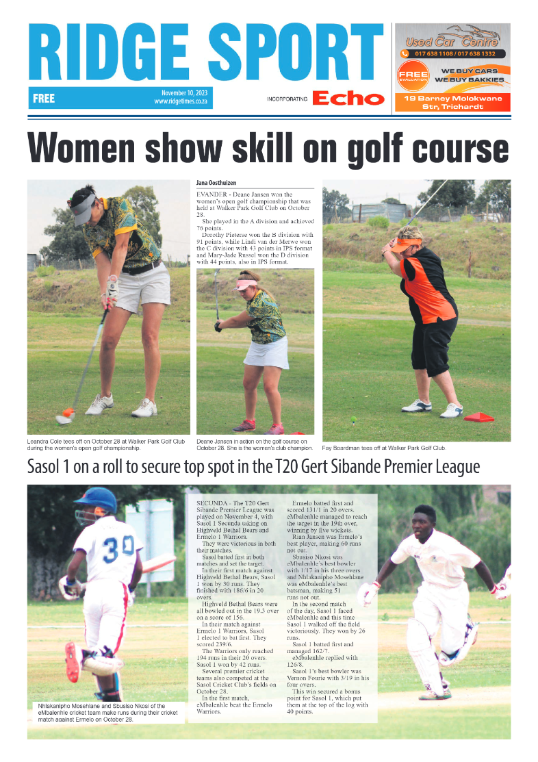 Ridge Times 10 November 2023 page 8