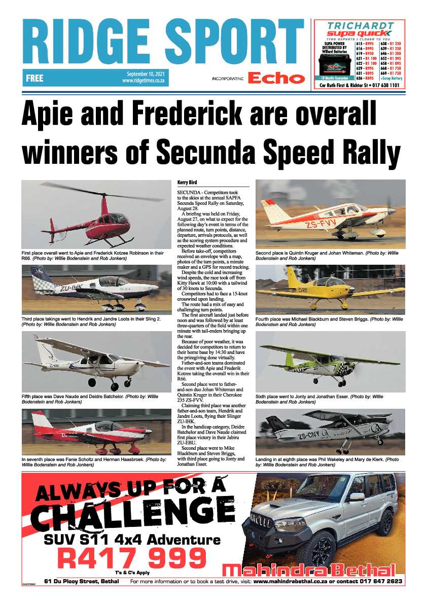Ridge Times 10 September 2021 page 12