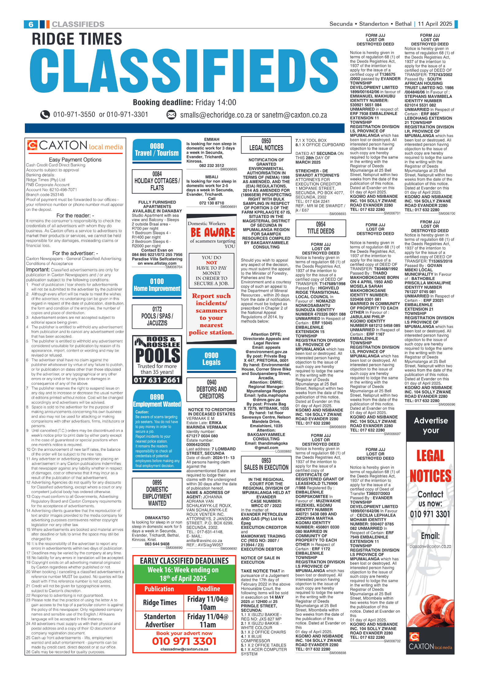 Ridge Times 11 April 2025 page 6