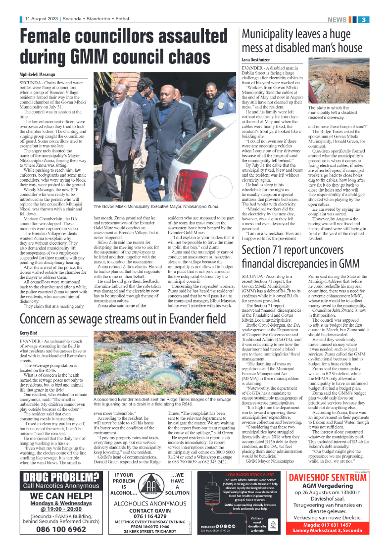 Ridge Times 11 August 2023 page 3