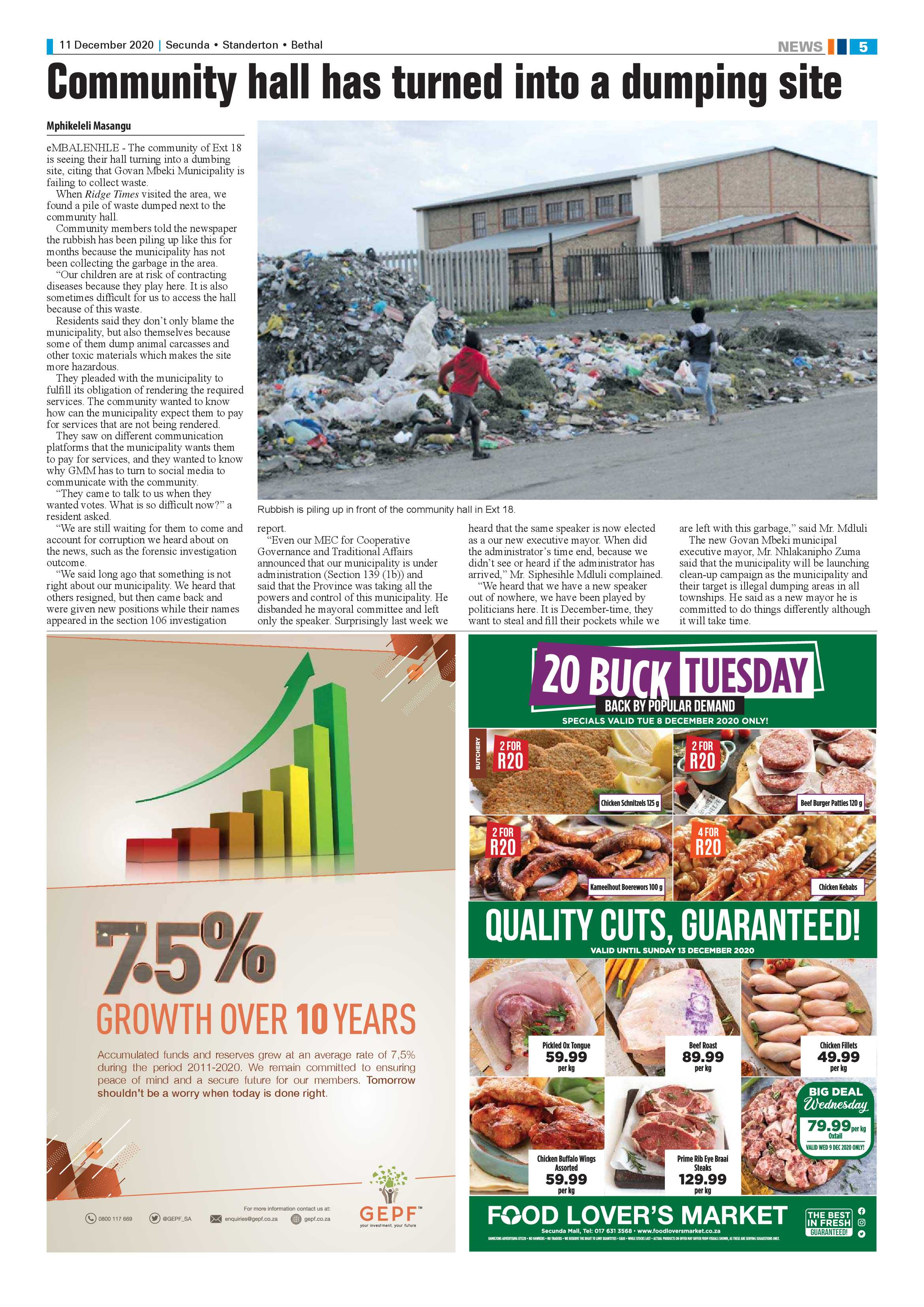 Ridge Times 11 December 2020 page 5