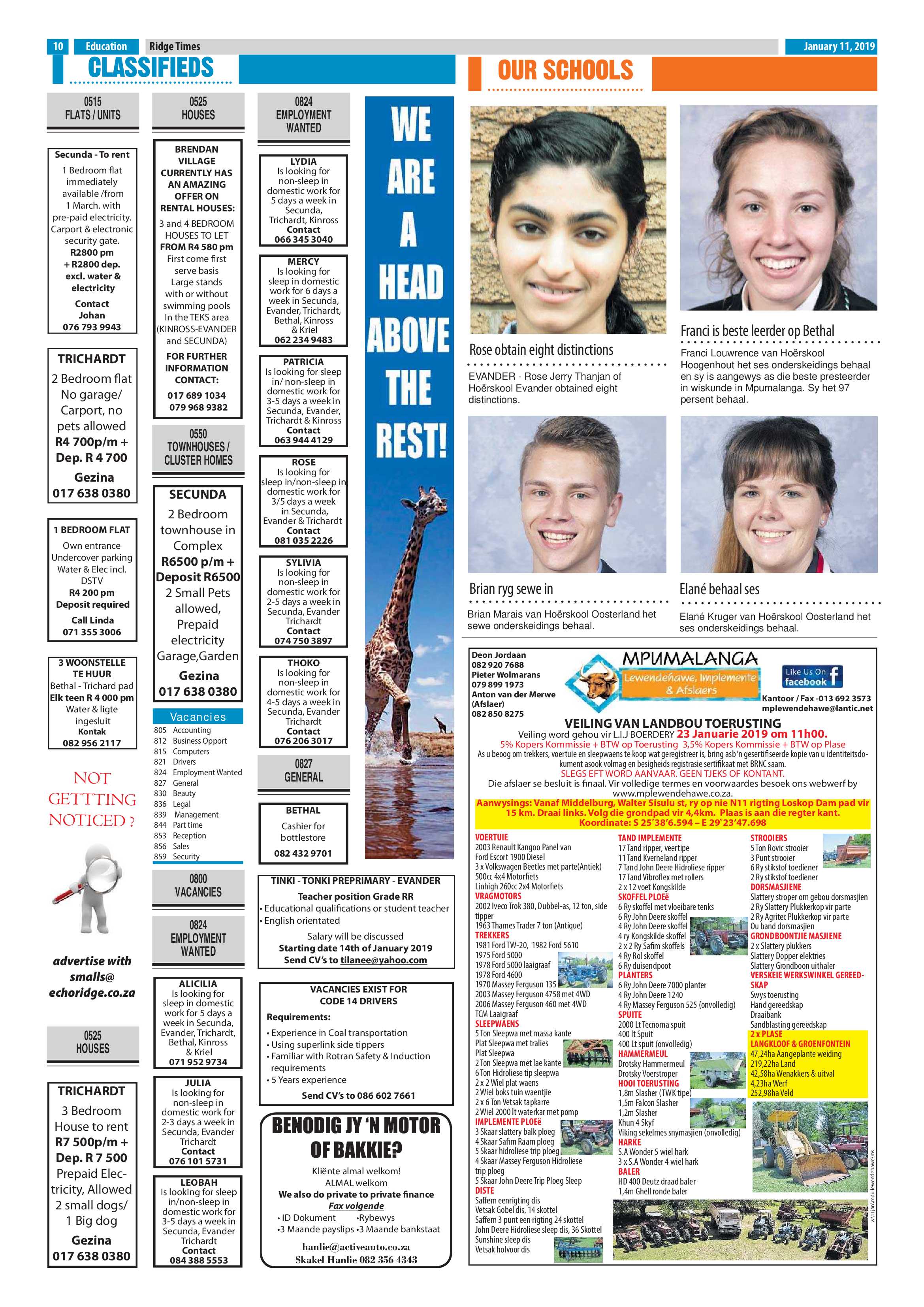 Ridge Times 11 January 2019 page 10