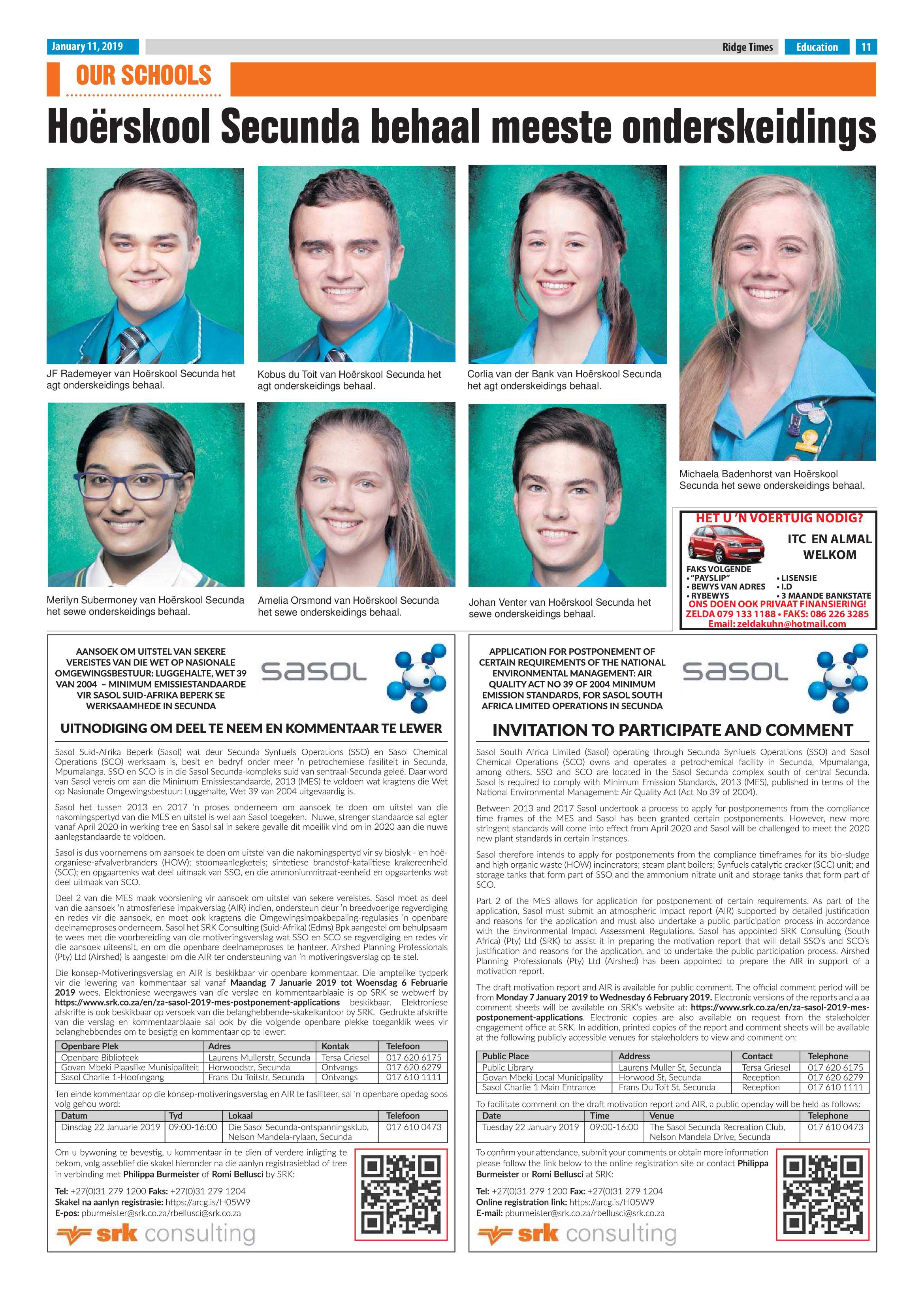 Ridge Times 11 January 2019 page 11