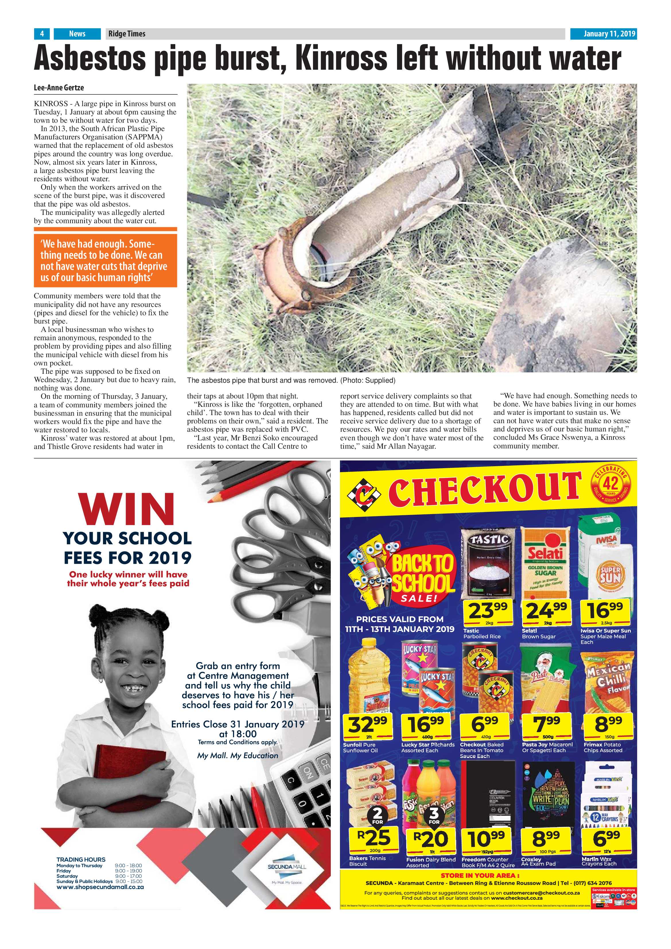 Ridge Times 11 January 2019 page 4