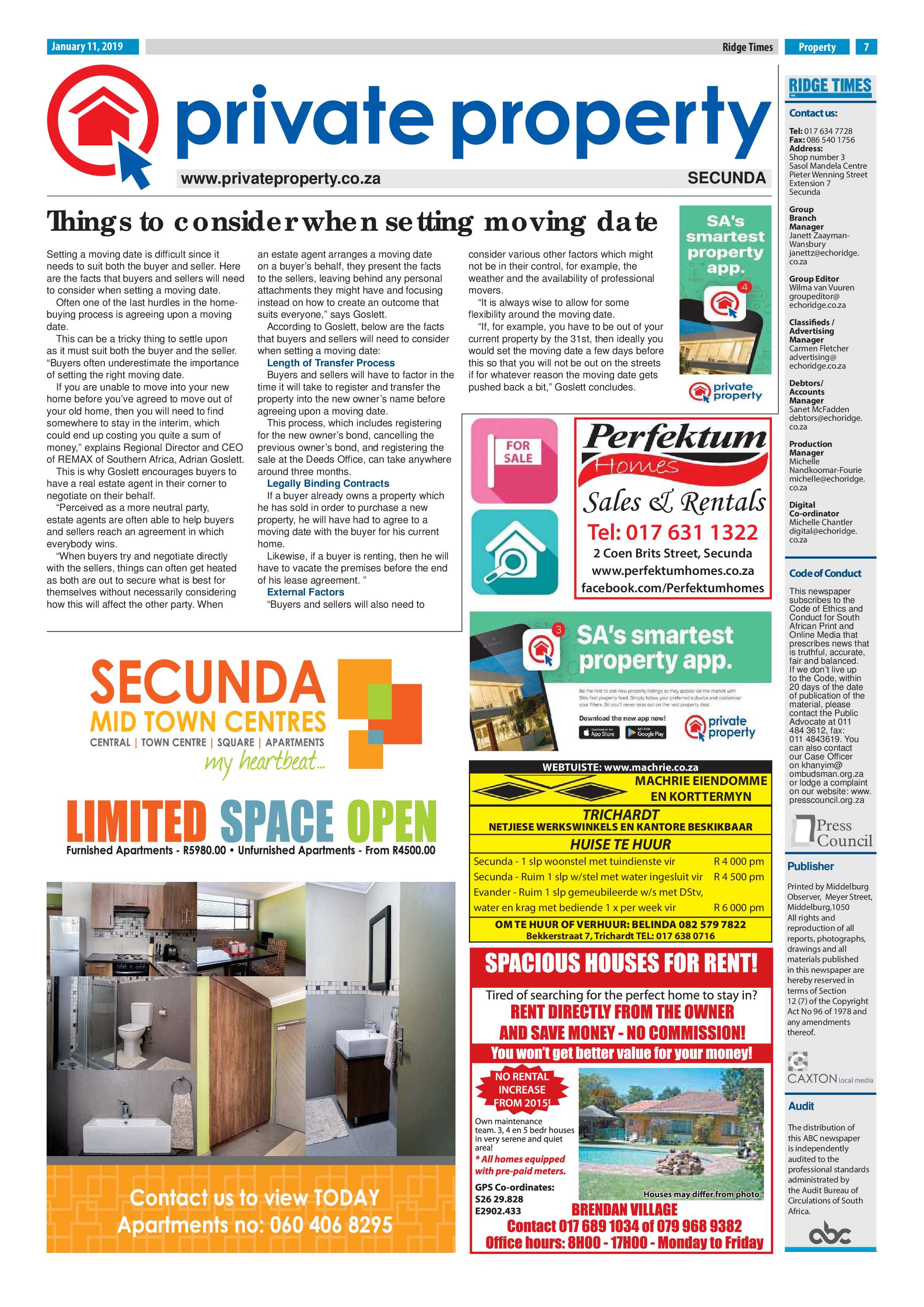 Ridge Times 11 January 2019 page 7