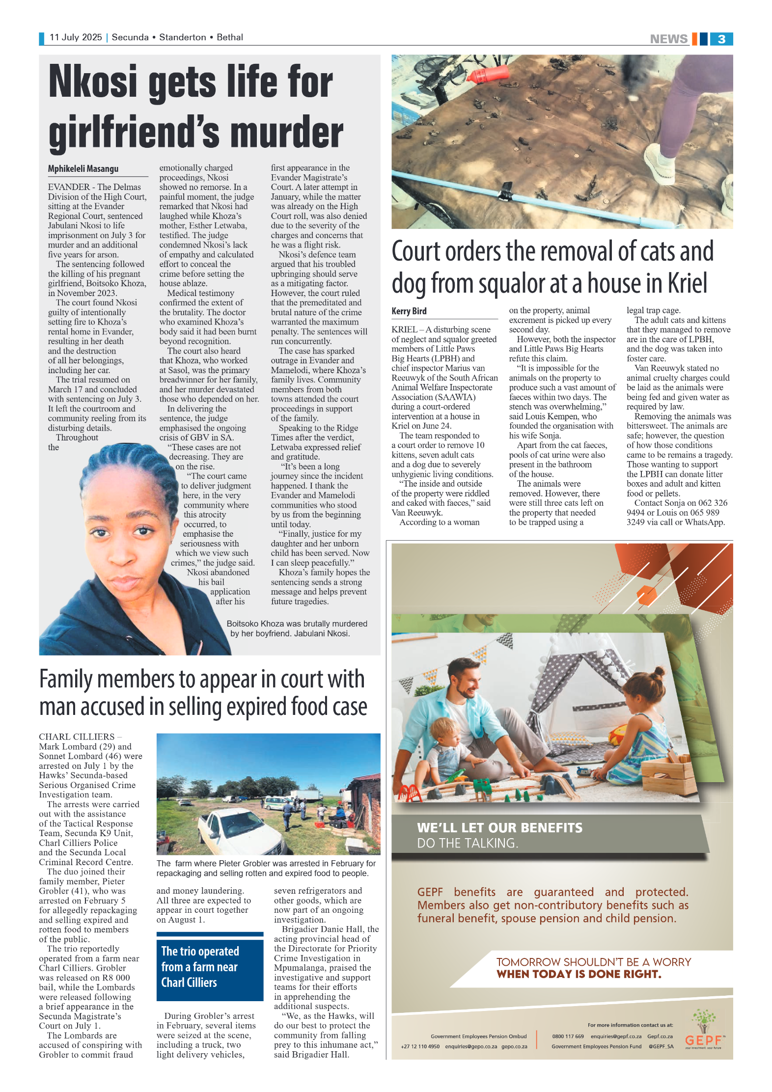 Ridge Times 11 July 2025 page 3