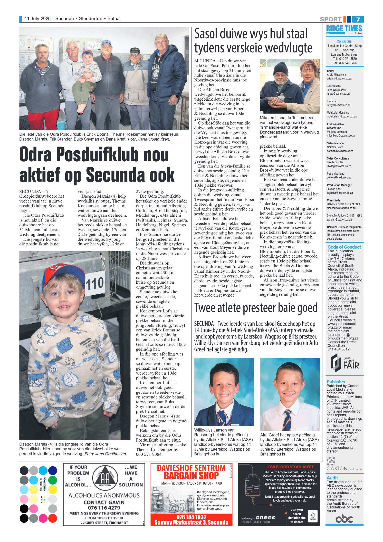 Ridge Times 11 July 2025 page 7