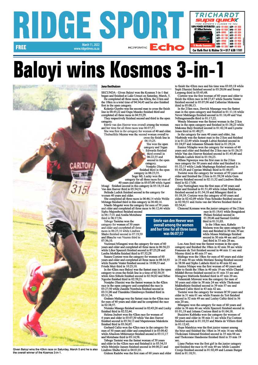 Ridge Times 11 March 2022 page 8