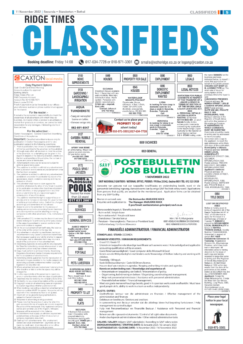 Ridge Times 11 Nov 2022 page 5