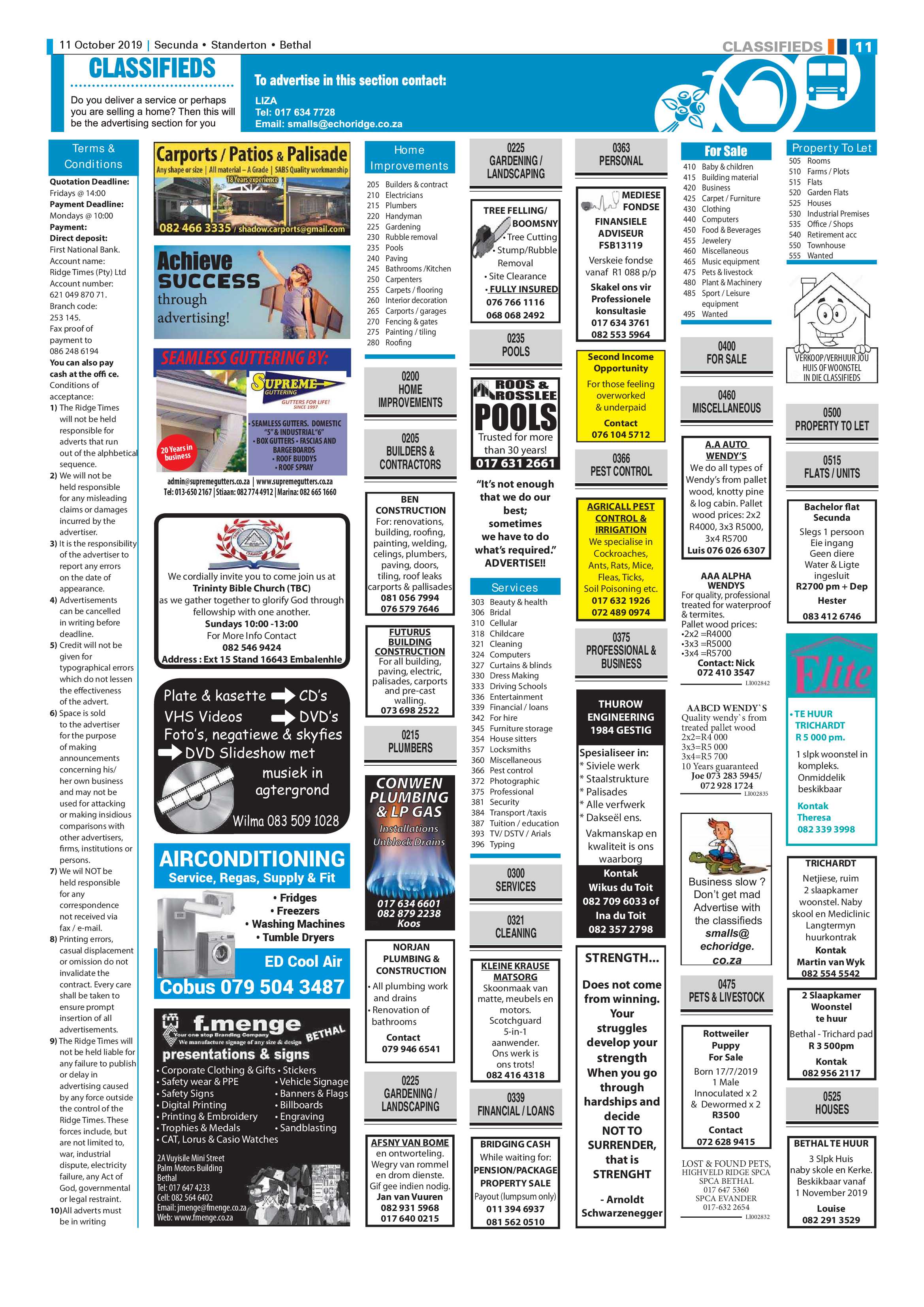 Ridge Times 11 October 2019 page 11