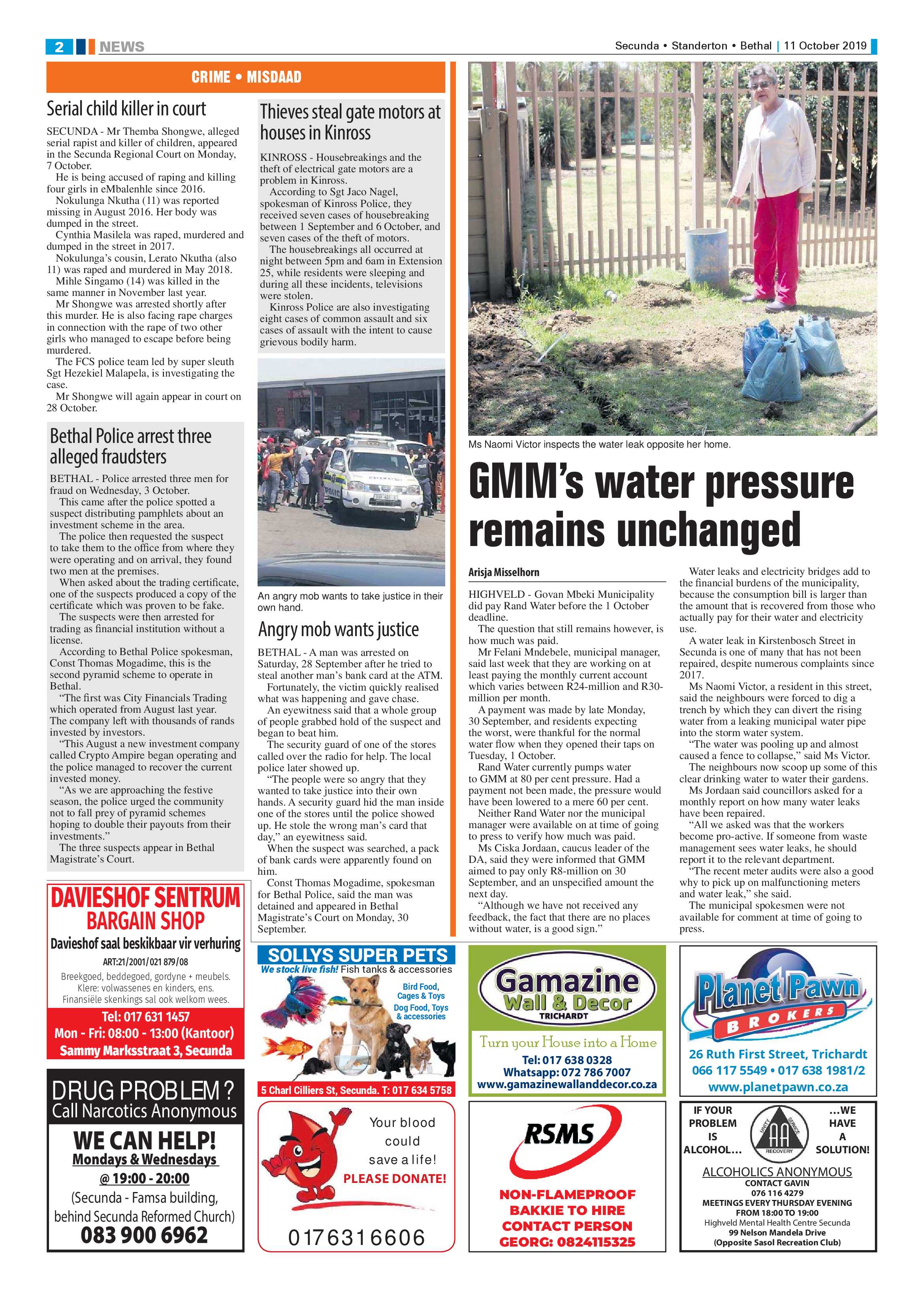 Ridge Times 11 October 2019 page 2