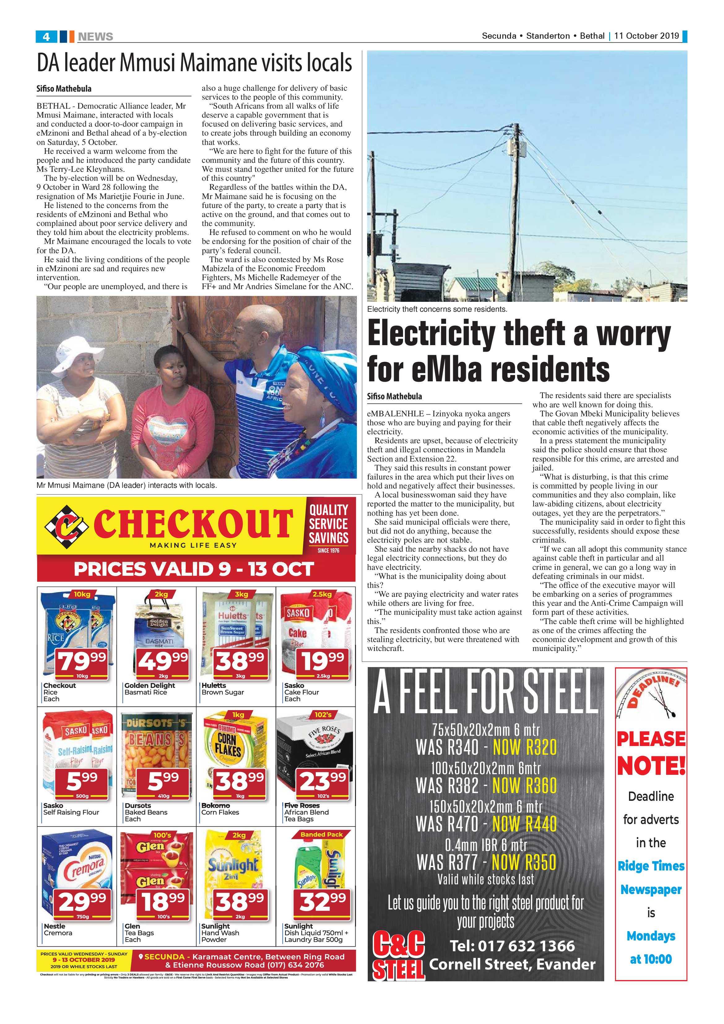 Ridge Times 11 October 2019 page 4