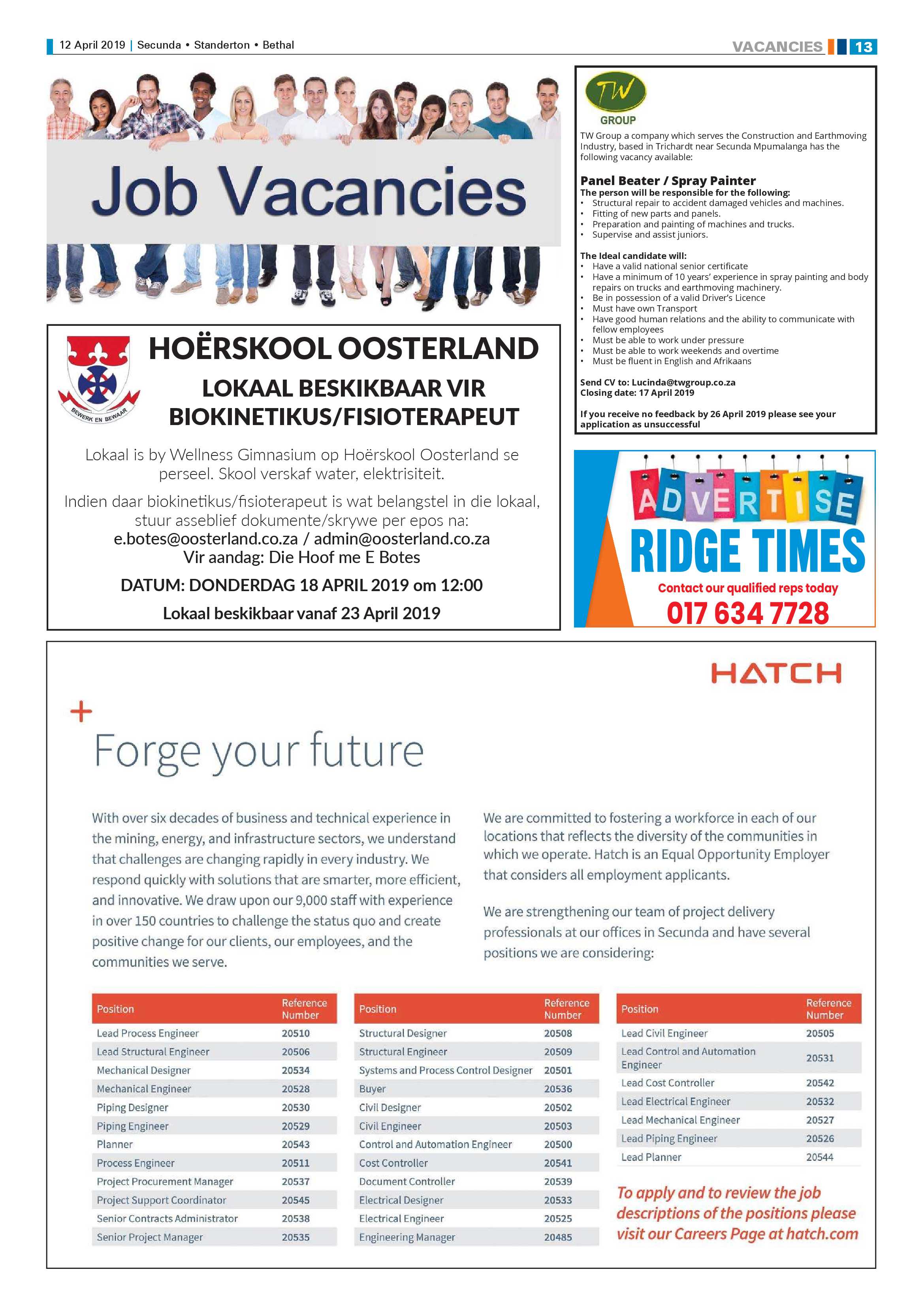 Ridge Times 12 April 2019 page 13