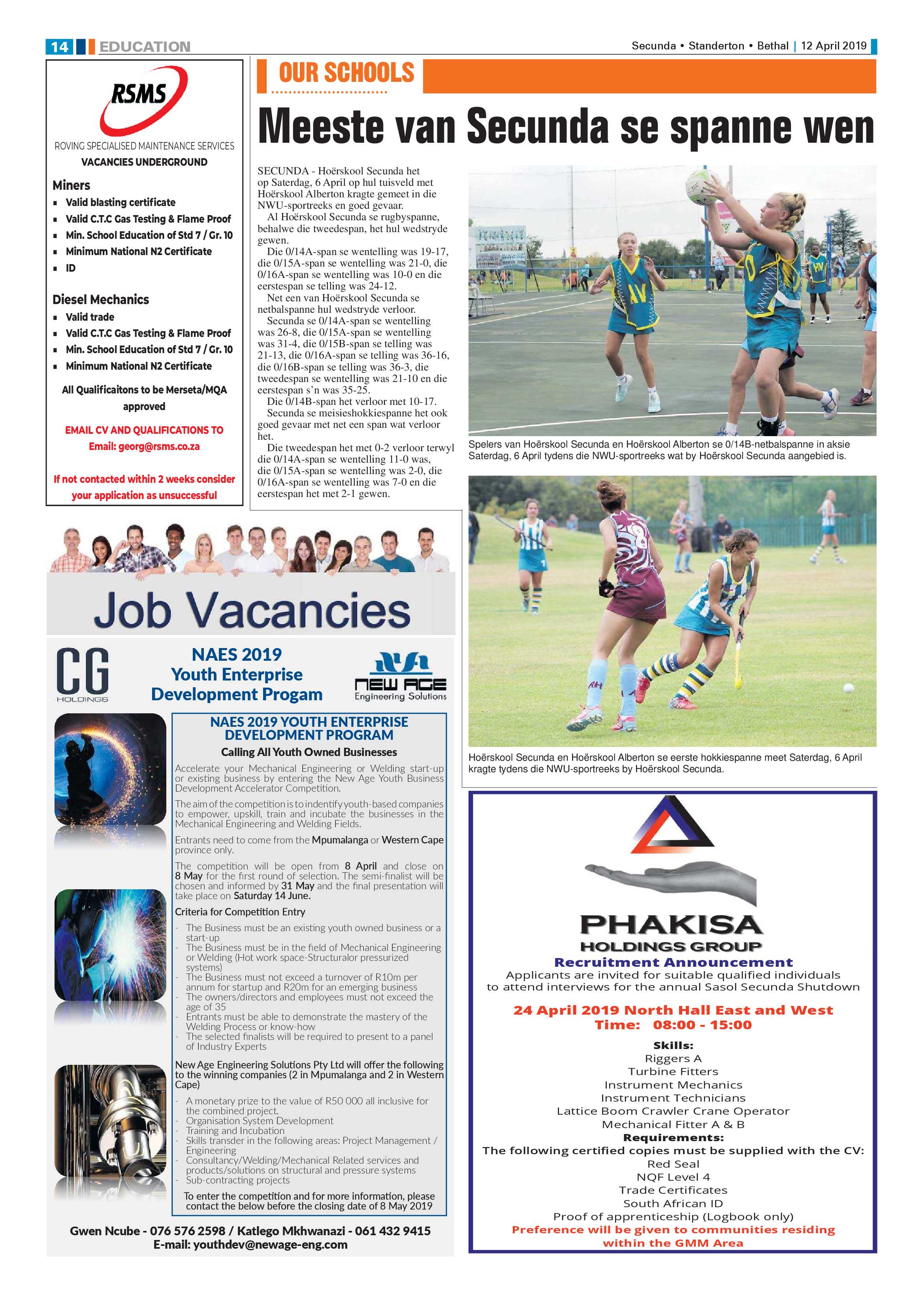 Ridge Times 12 April 2019 page 14