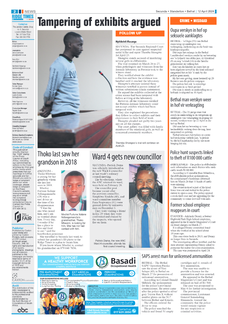 Ridge Times 12 April 2024 page 2